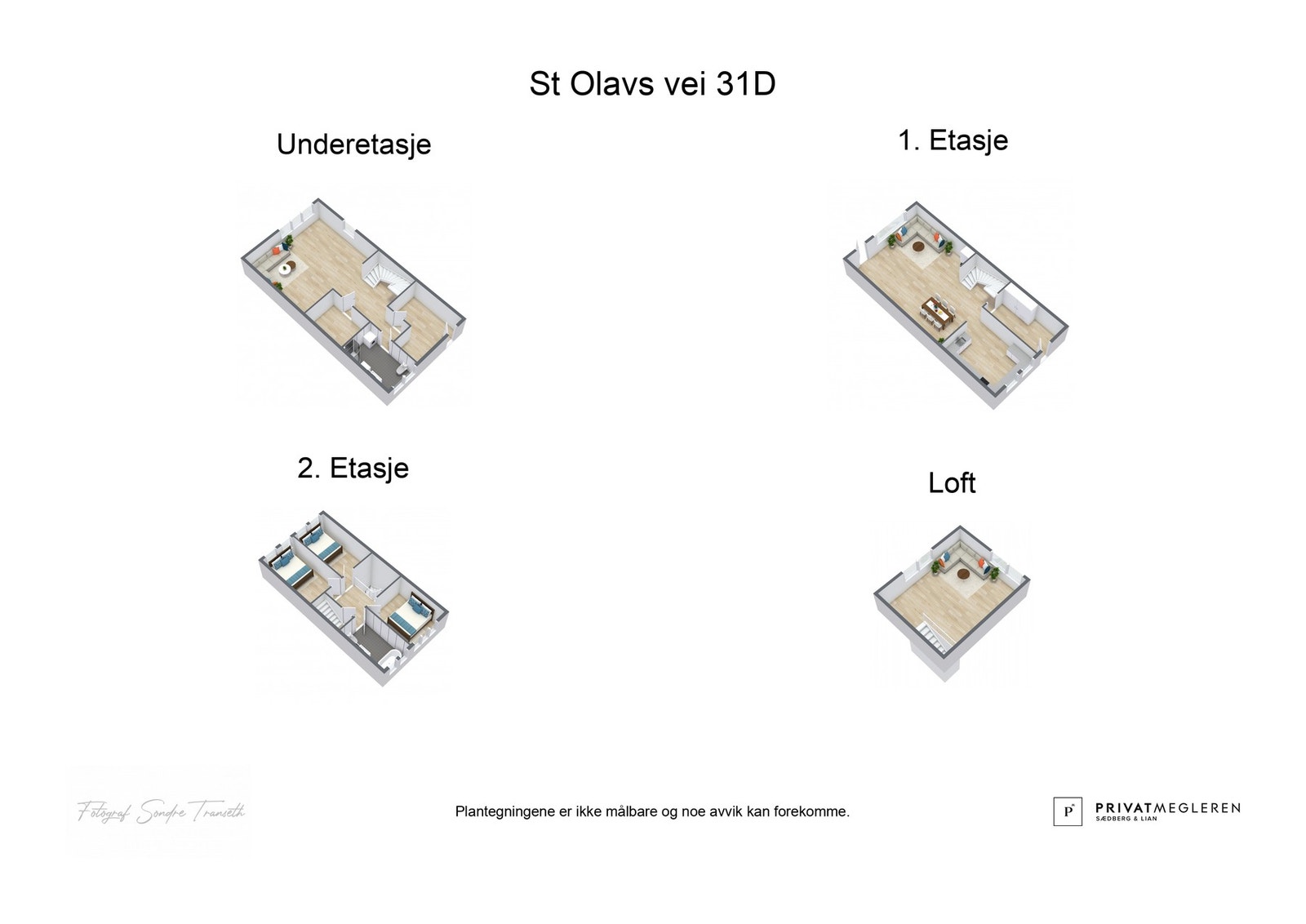- 3D plantegning (ikke målbart) - Galleribilde