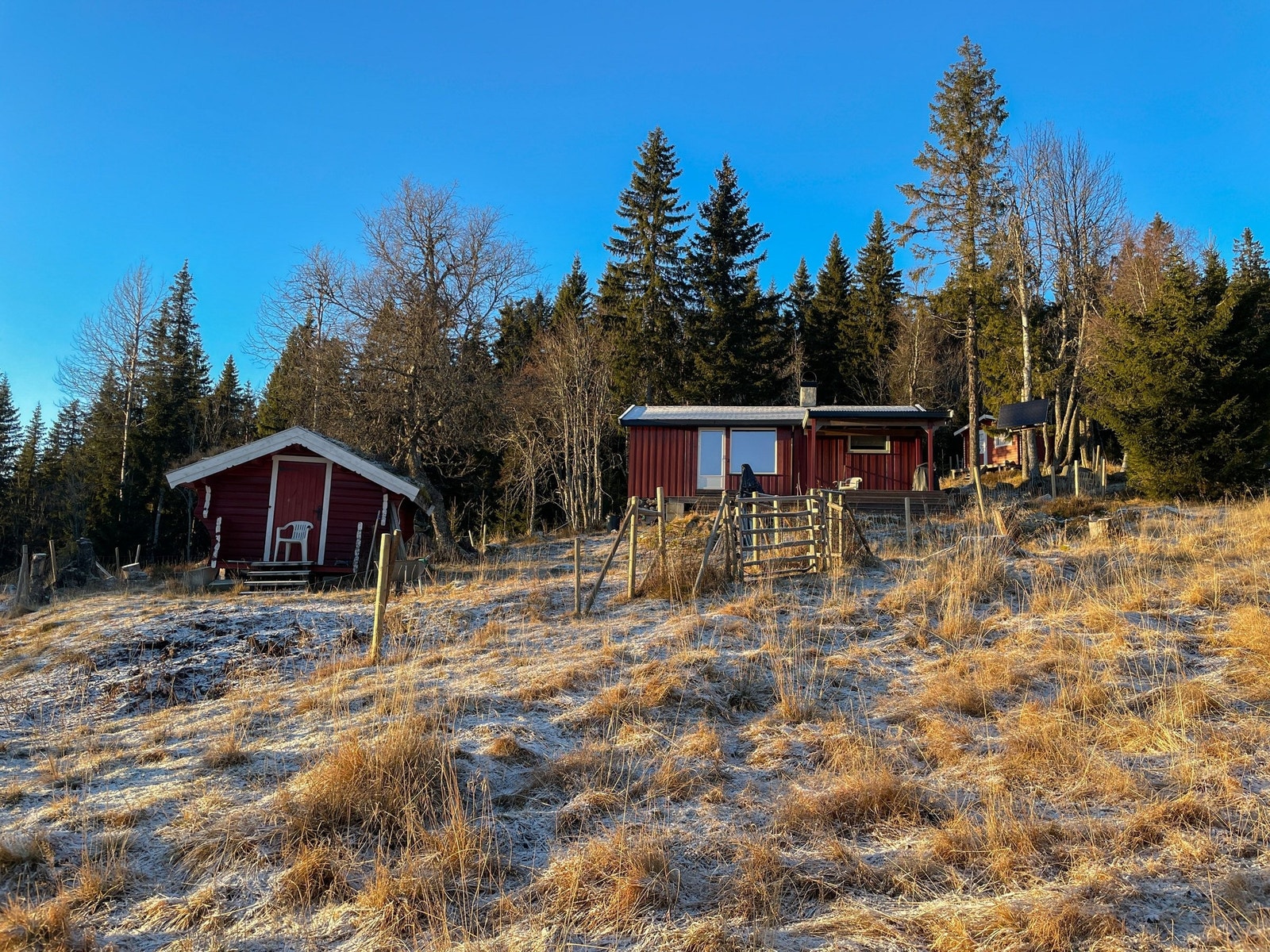 Hytta og stabburet. Galleribilde