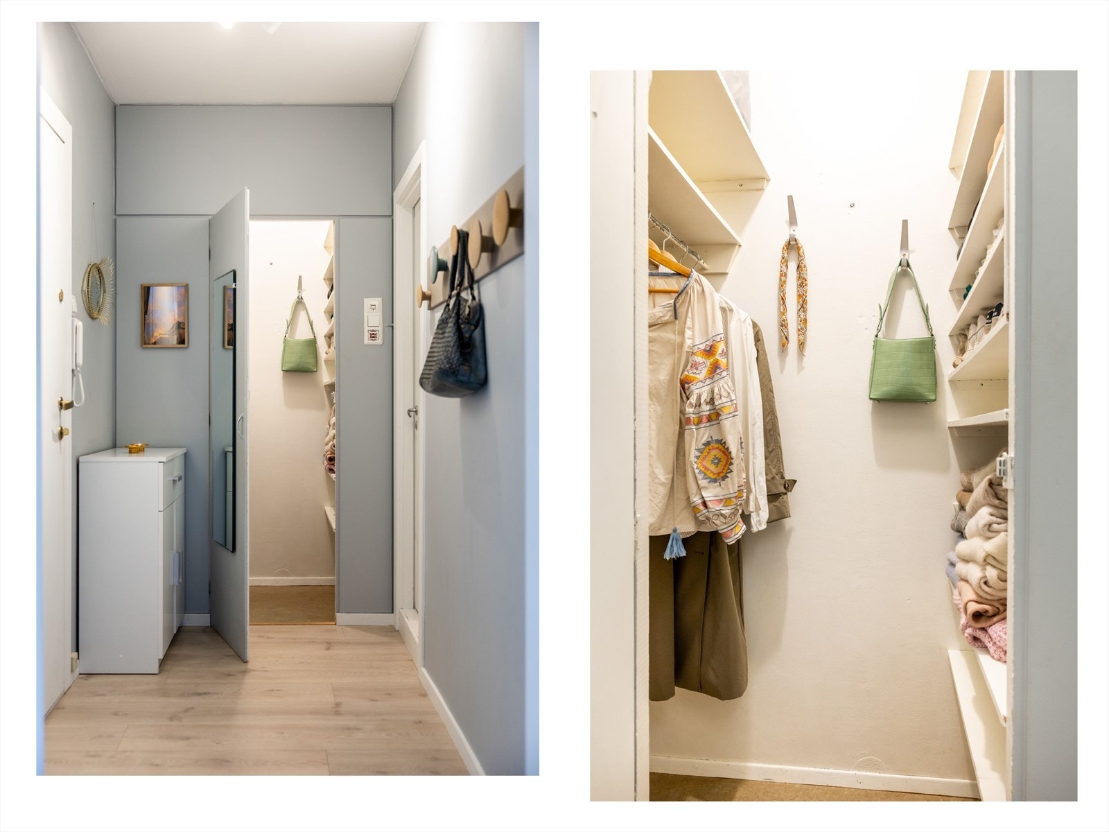 Praktisk og romslig bod gir ekstra lagringsplass. Galleribilde