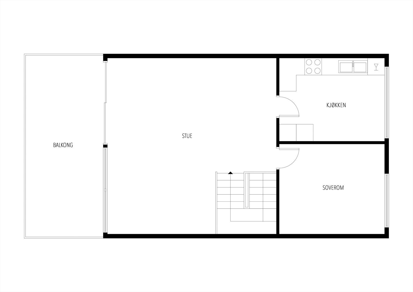 Plantegning andre etasje. Galleribilde