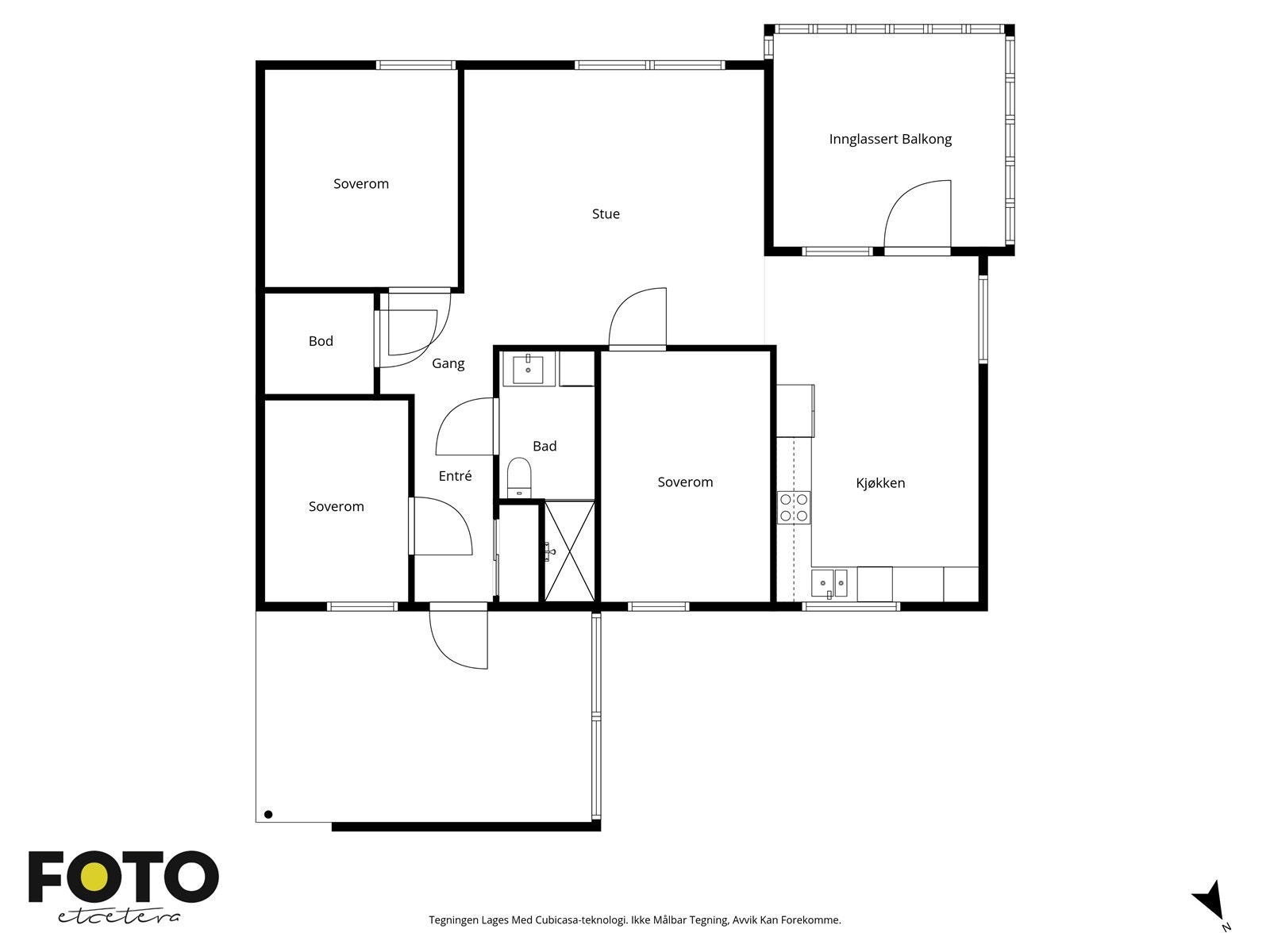 Veiledende plantegning - Ikke målbar Galleribilde