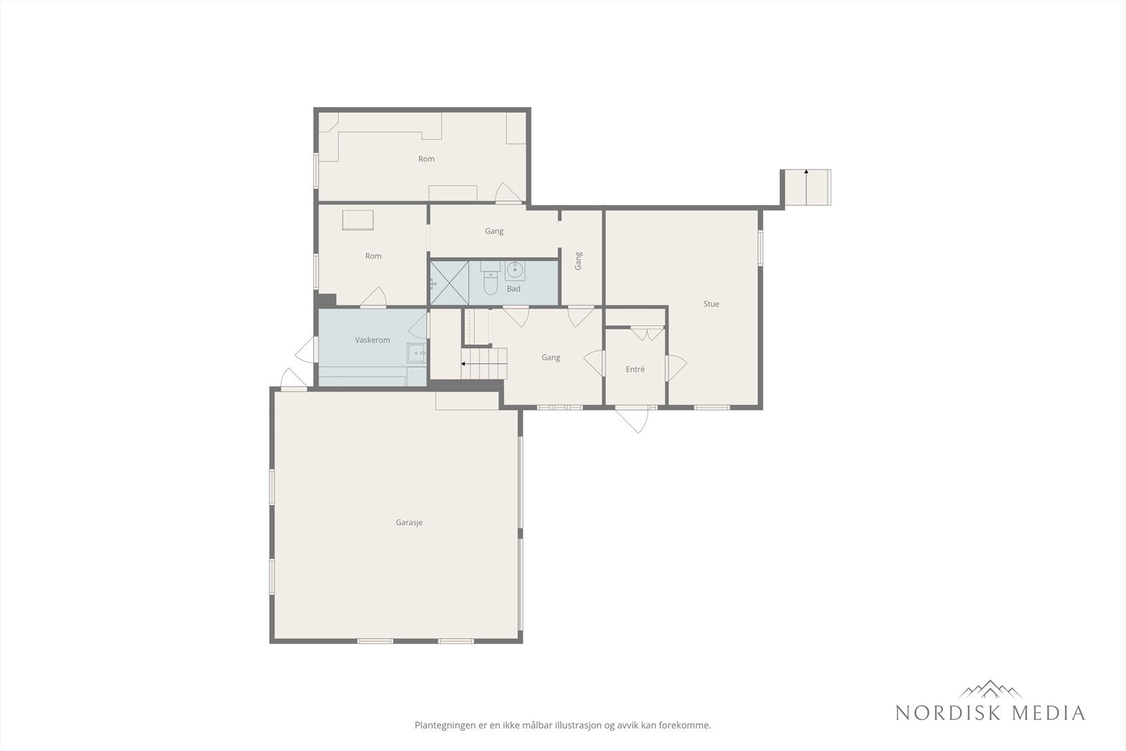 Plantegning 1. etasje. Galleribilde