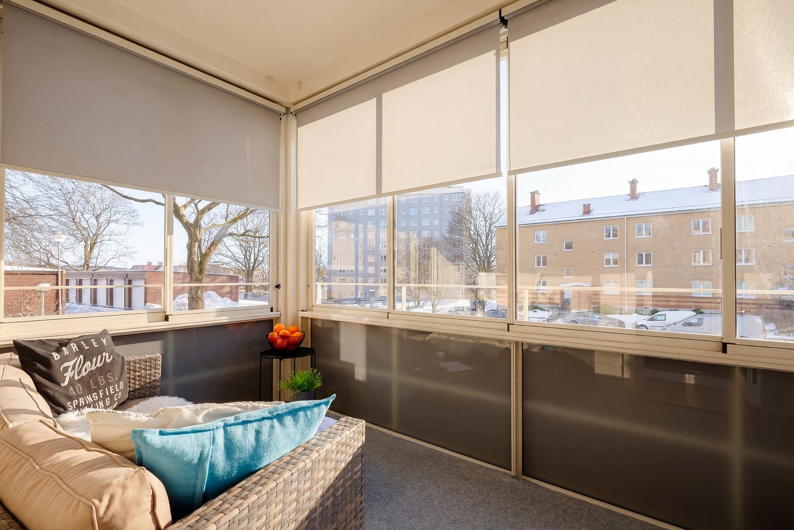 Solskjermingen skygger godt for solen på de varmeste vår- og sommerdagene. Galleribilde