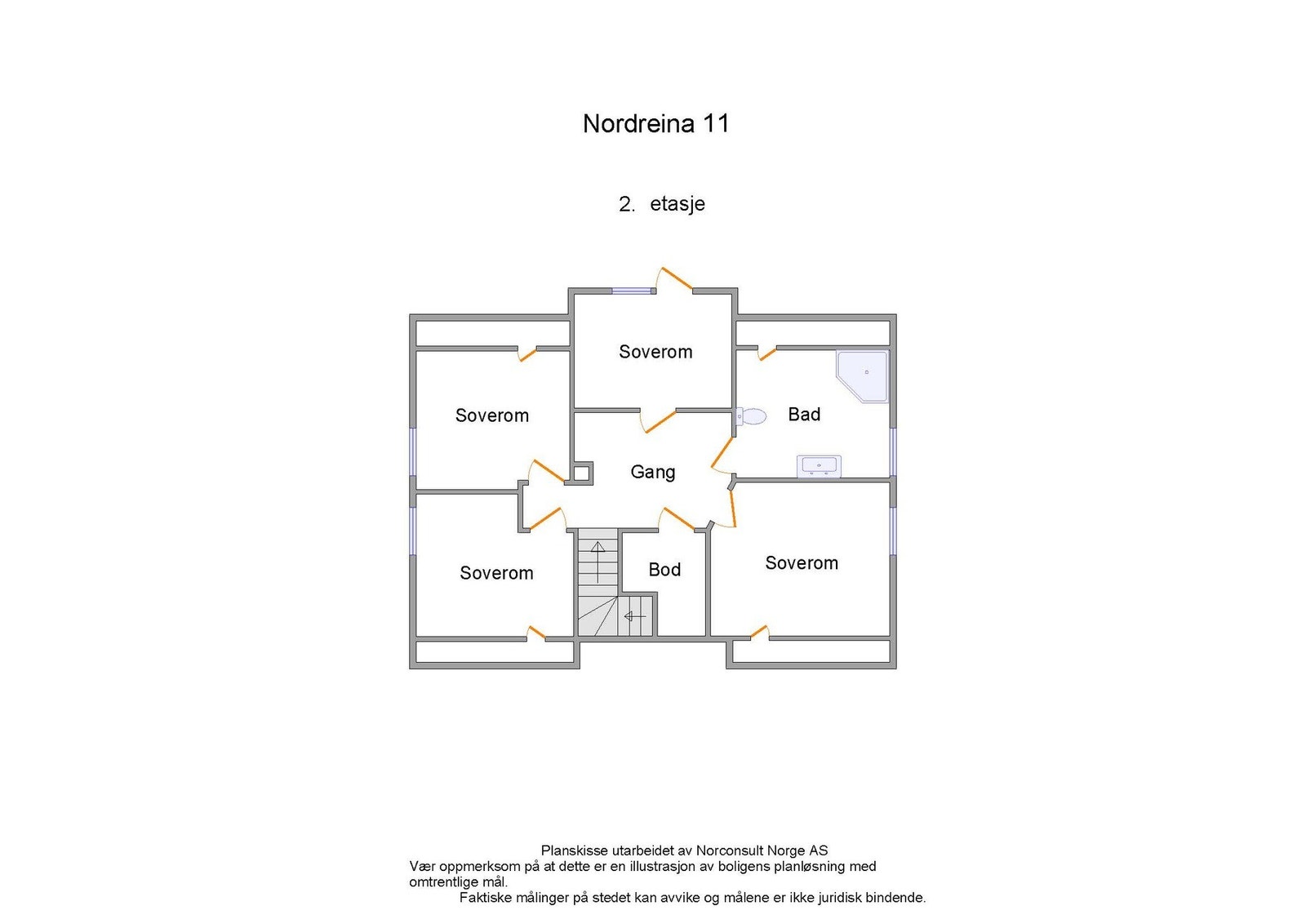 Planskisse - 2.etasje Galleribilde