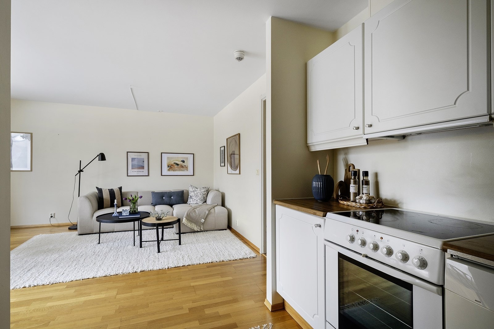 Leiligheten har Villavent ventilasjonssystem med avtrekk fra kjøkken og bad. Galleribilde