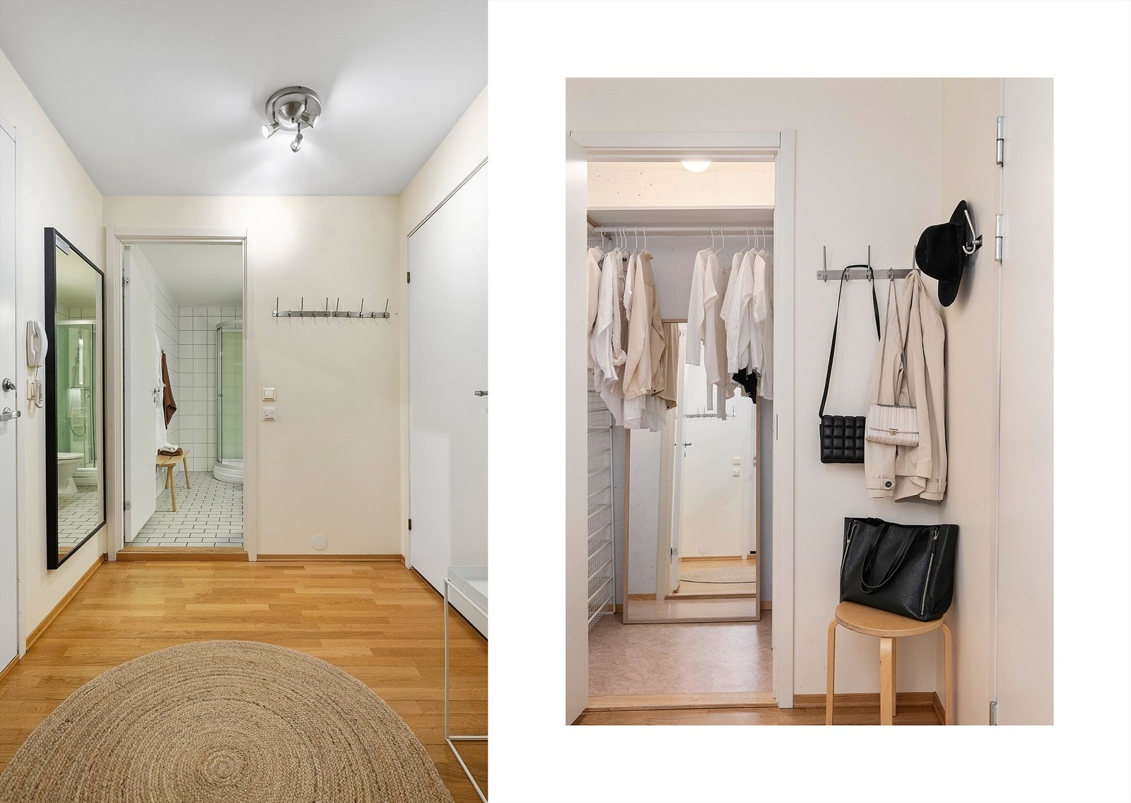 Innvendig bod ved entreen. Et fint sted å gjemme unna støvsuger og strykebrett. Galleribilde