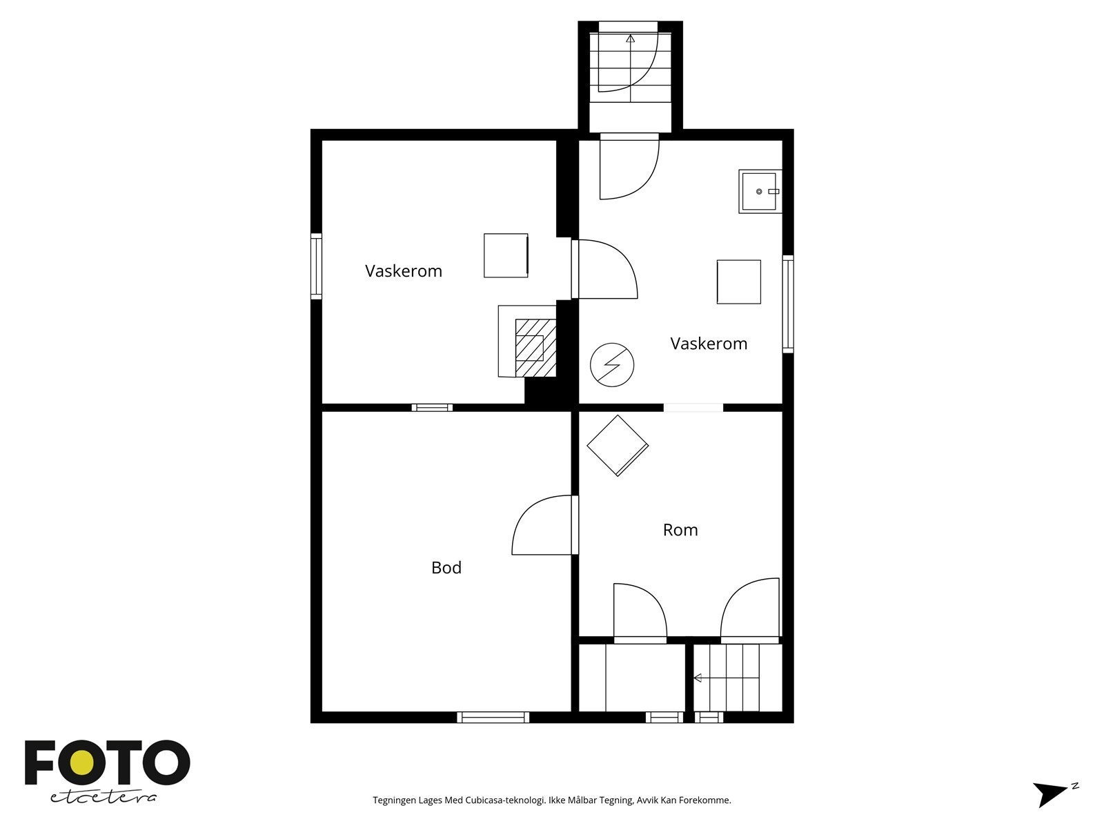 Veiledende plantegning kjeller - Ikke målbar Galleribilde