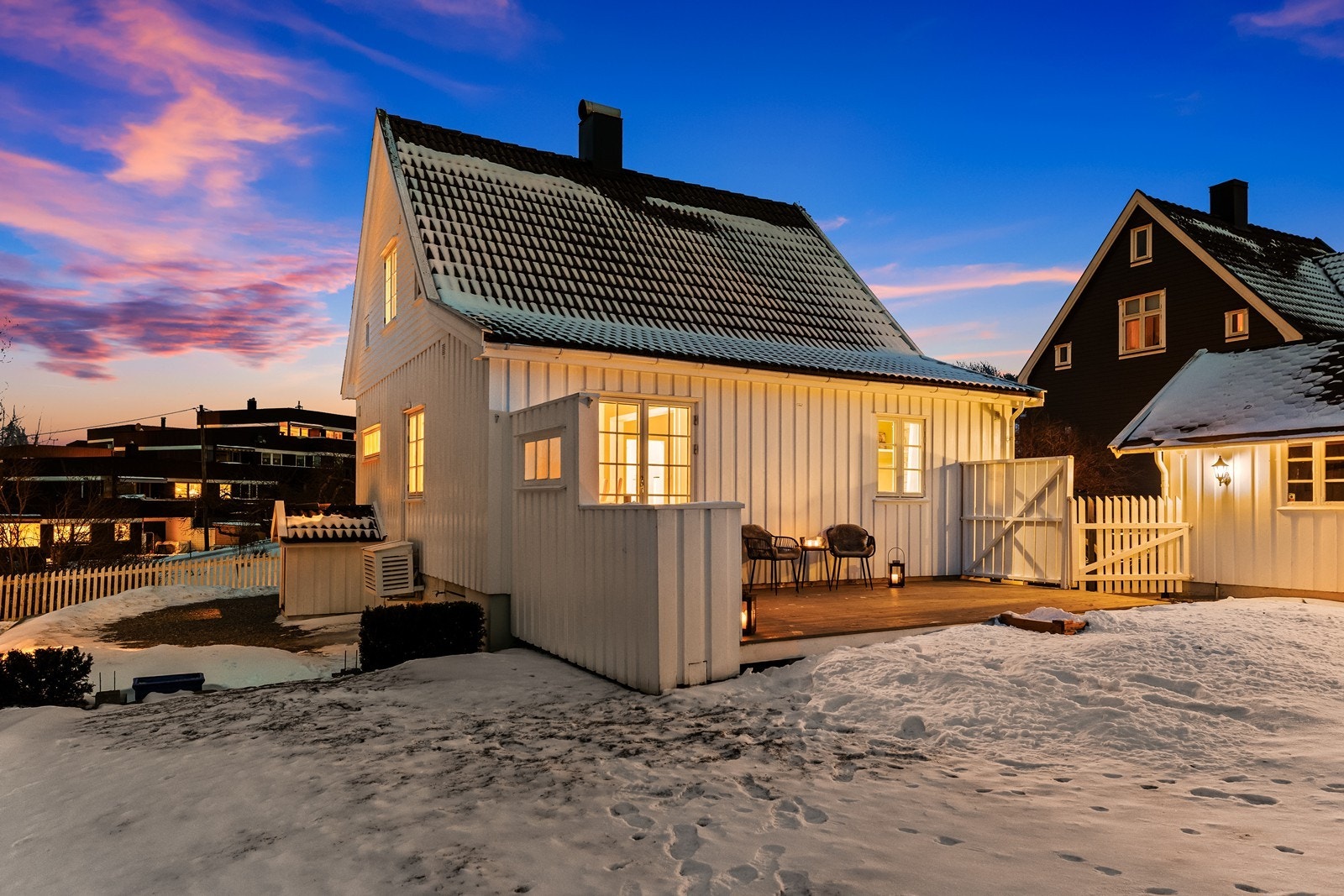 Boligen ble etterisolert og fikk ny kledning på 1980-tallet. Galleribilde