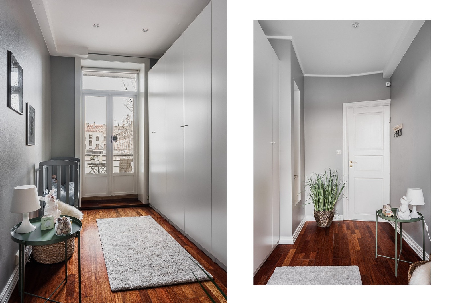 Soverom 2 har en romslig garderobeløsning og direkte utgang til balkong på ca 2 kvm. Galleribilde