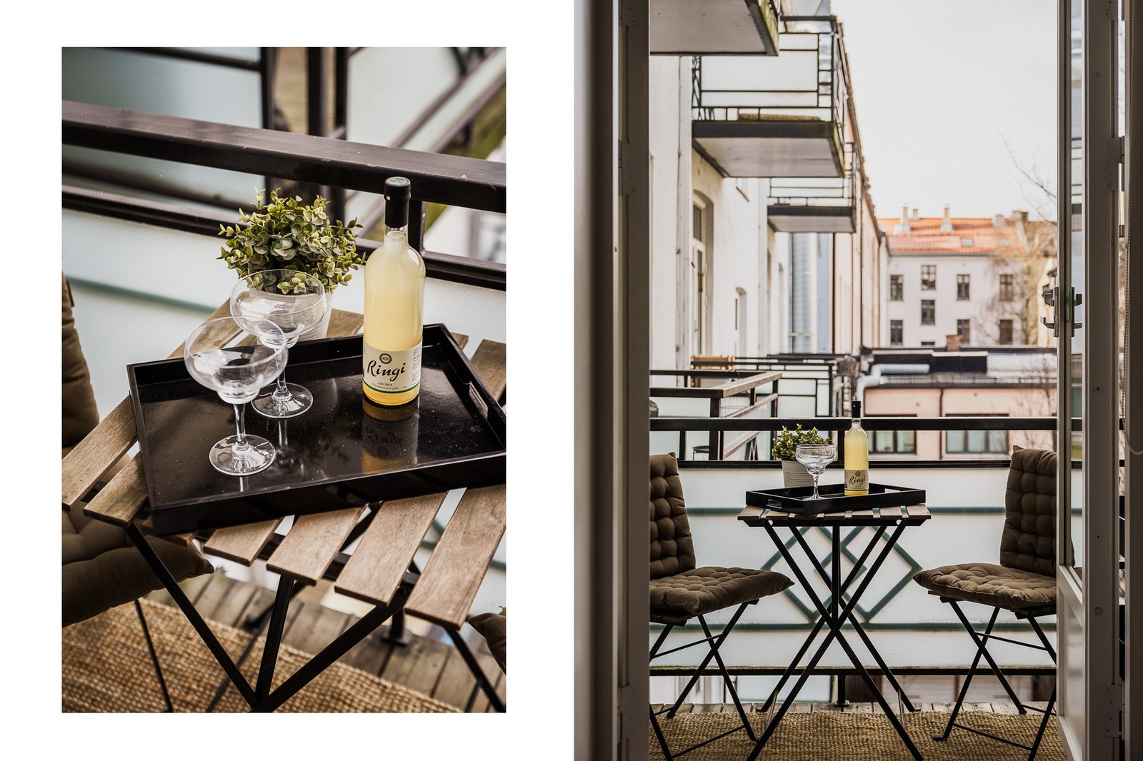 Balkongen er vestvendt mot rolig og skjermet bakgård. Galleribilde