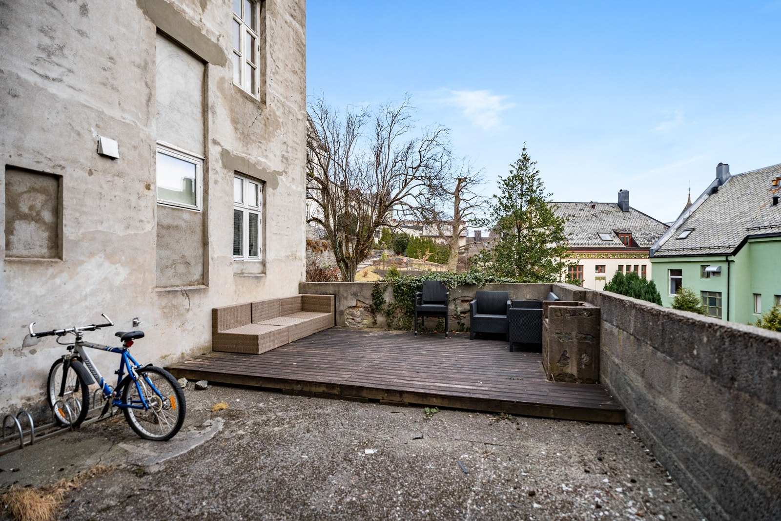 Felles terrasse tilhørende sameiet. Galleribilde