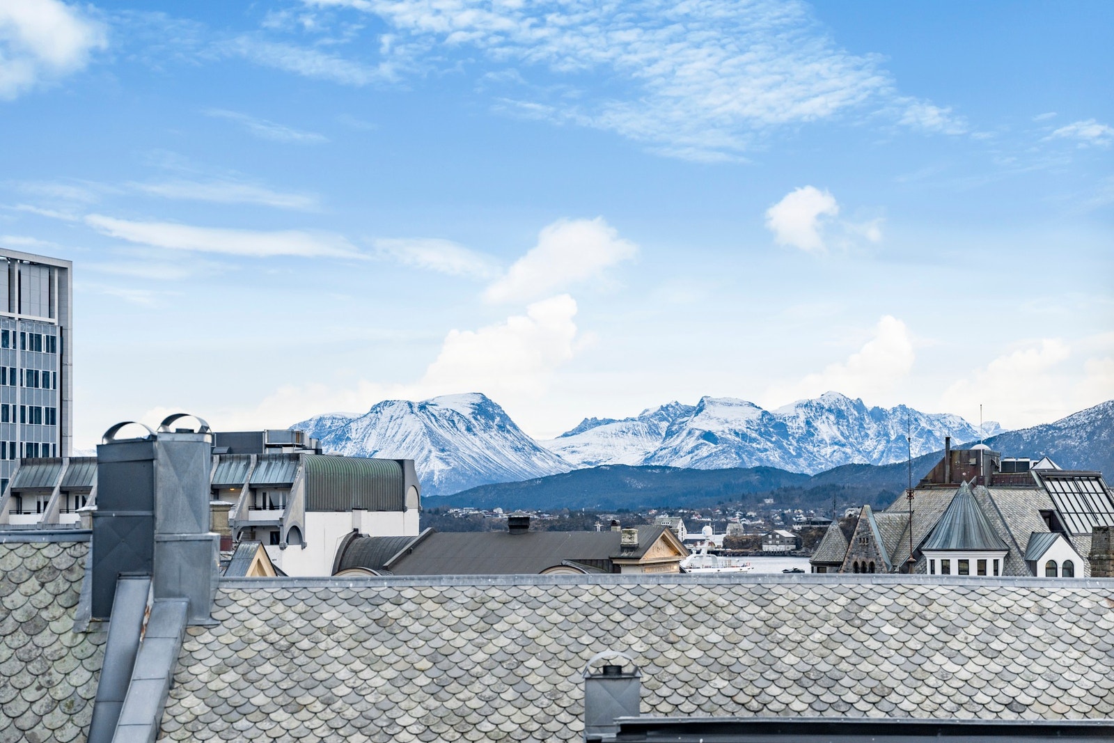 Utsiktsbilde fra leiligheten. Galleribilde