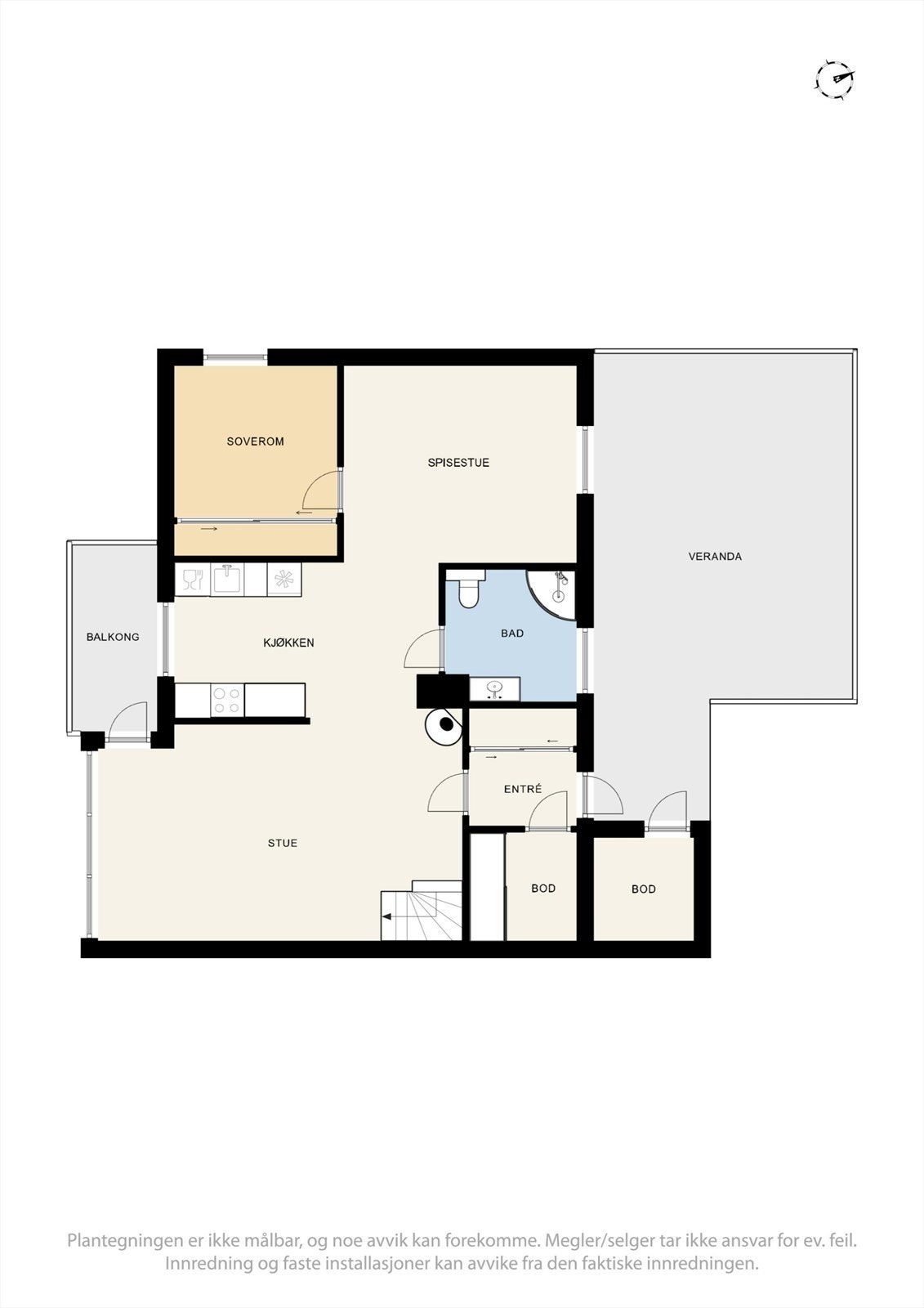 Plantegning 1- etasje. Galleribilde