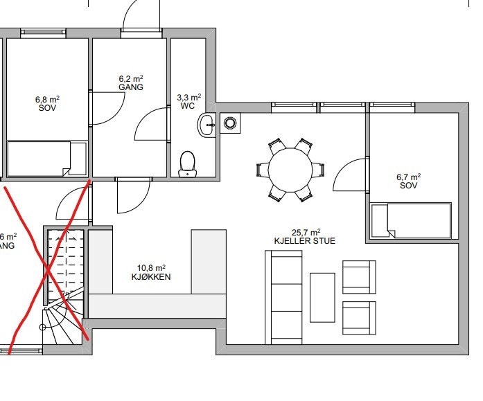 Plantegning Galleribilde