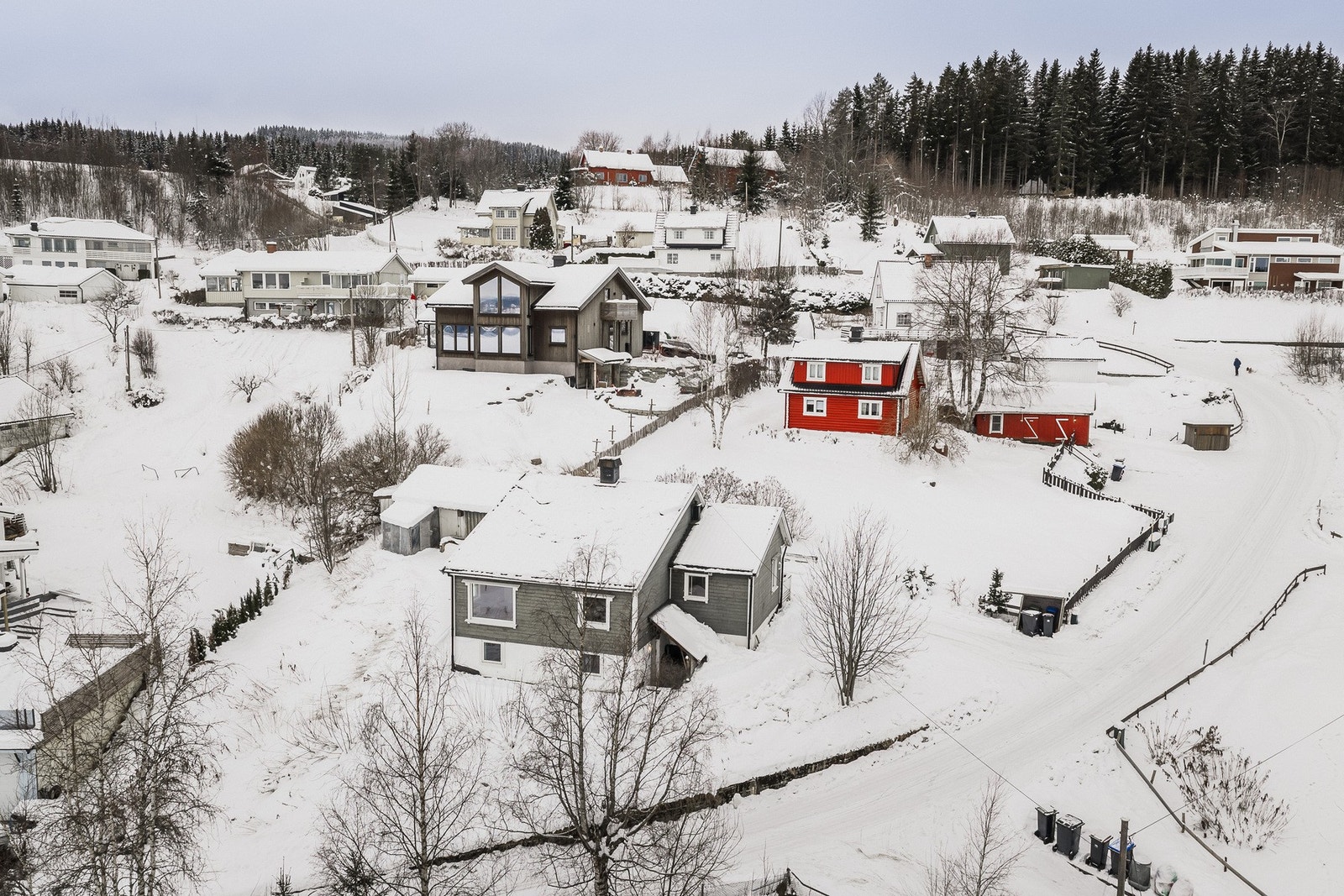 Inngangen er overbygd Galleribilde