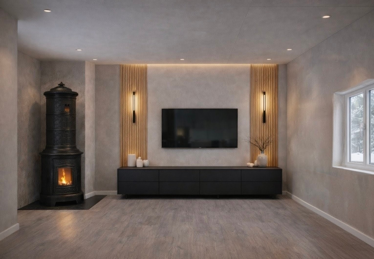 Leilighet nr 2, stue kjøkken åpenløsning Galleribilde