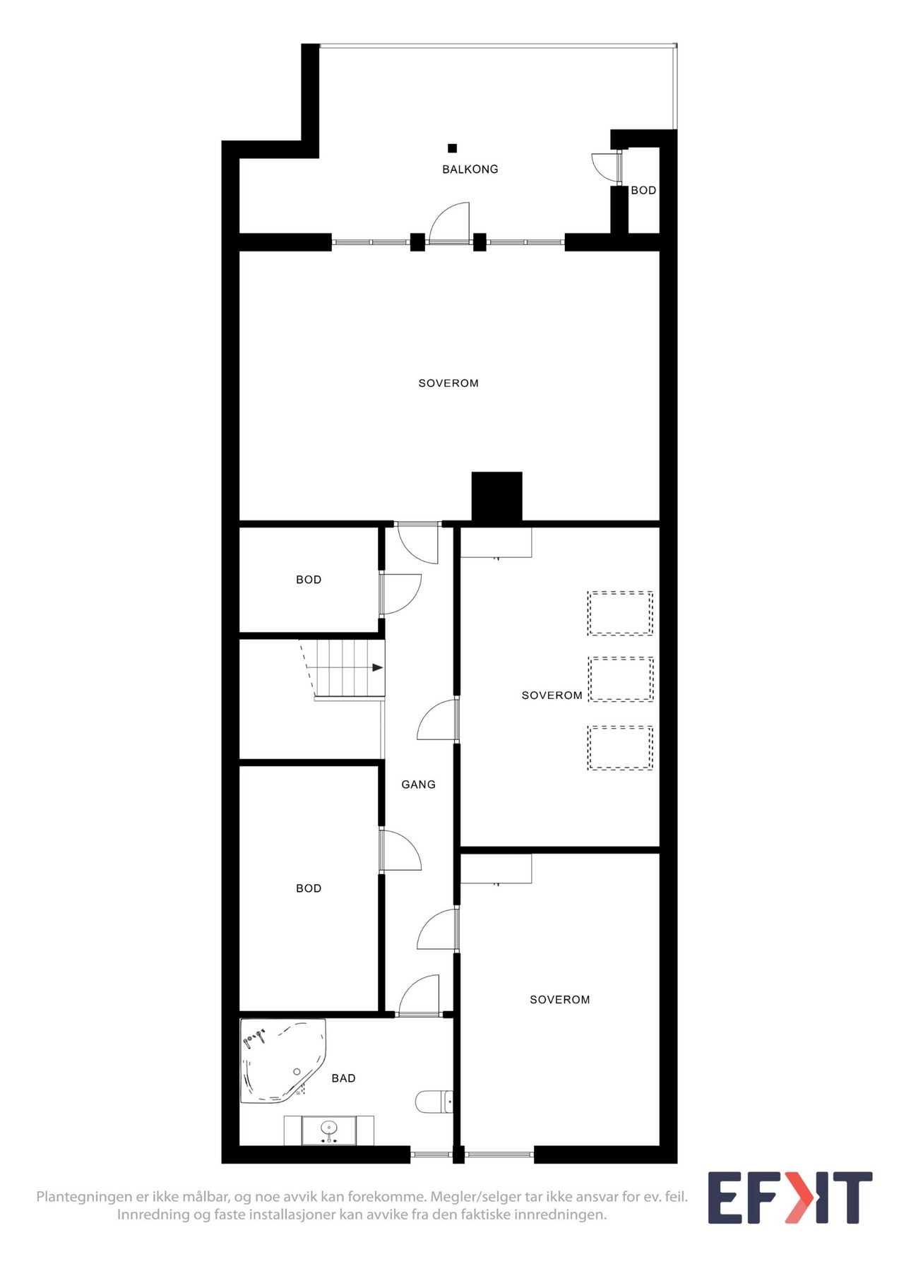 Planskisse loftetasje. Galleribilde