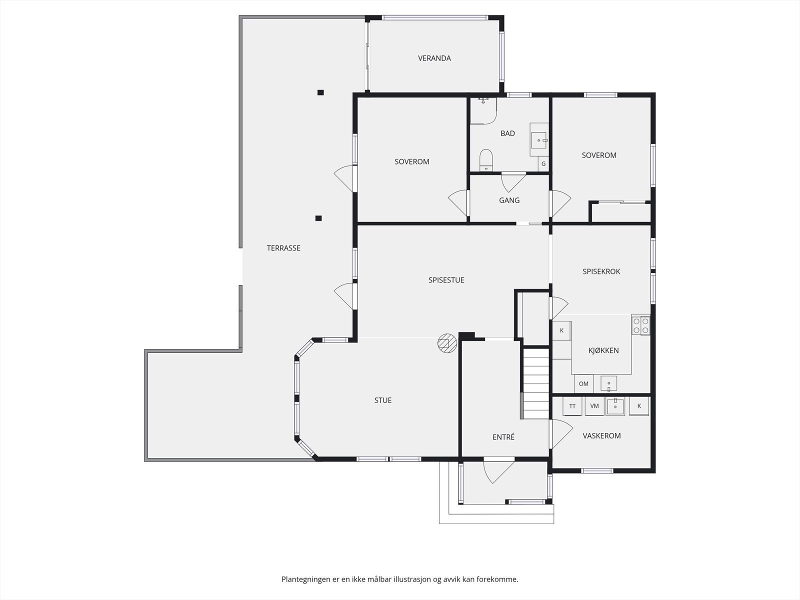 Plantegning 1. etasje. Galleribilde