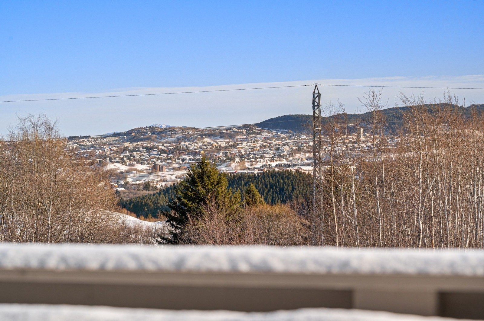 Utsikt fra balkong. Galleribilde