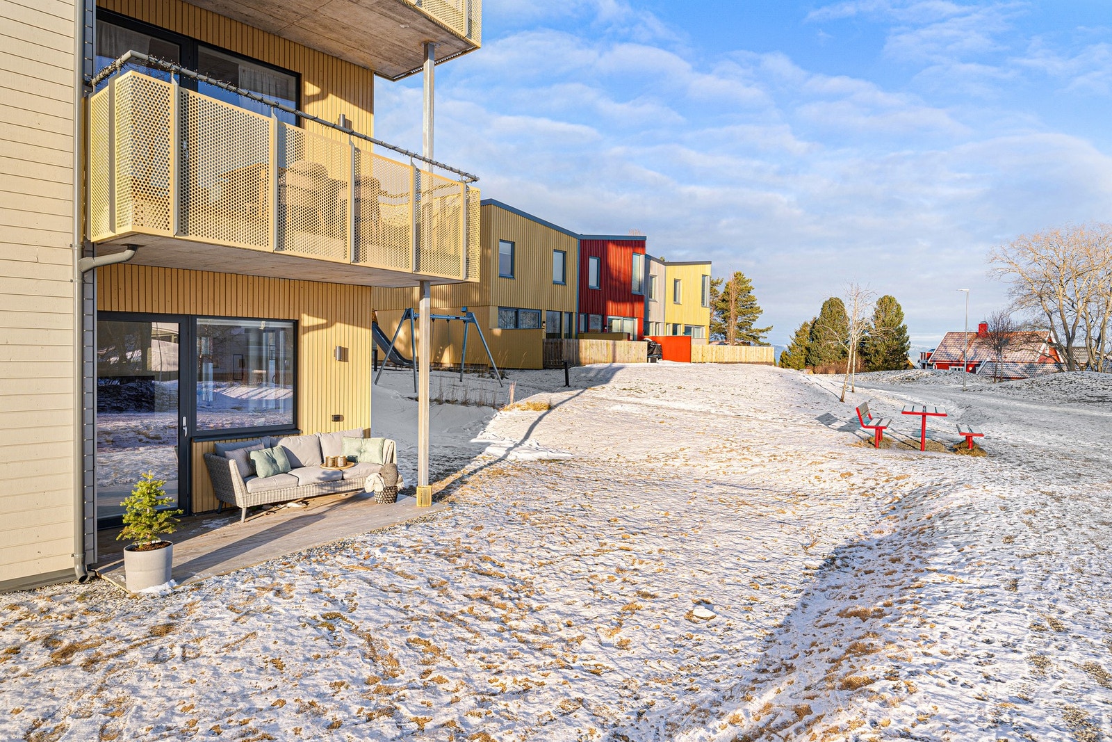 Her kan man nyte gode solforhold på formiddagen. Galleribilde