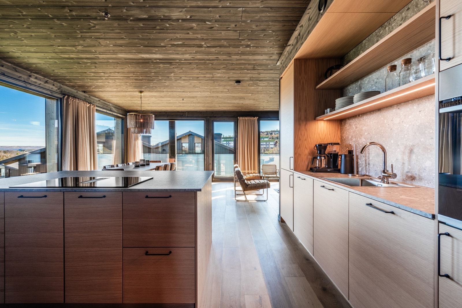 Kjøkken levert av Drømmekjøkkenet. Bilde fra tilsvarende leilighet. Foto: Terje Bjørnsen, Geilo Galleribilde