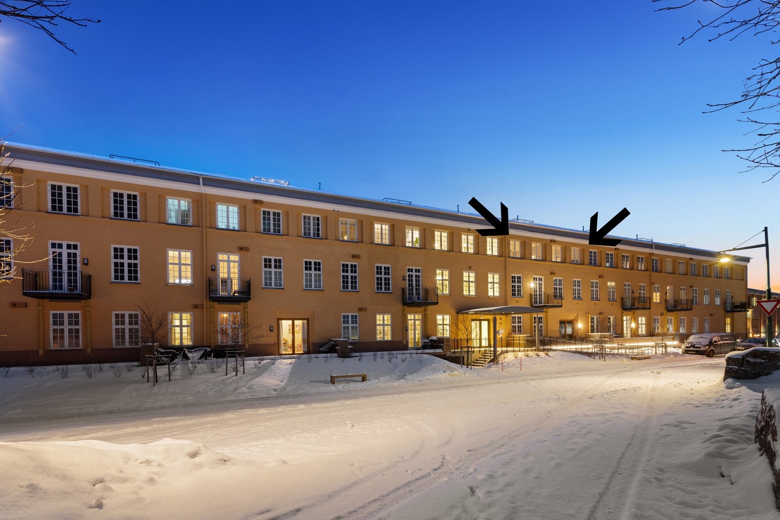 Fasade. Bygget har heis. Galleribilde