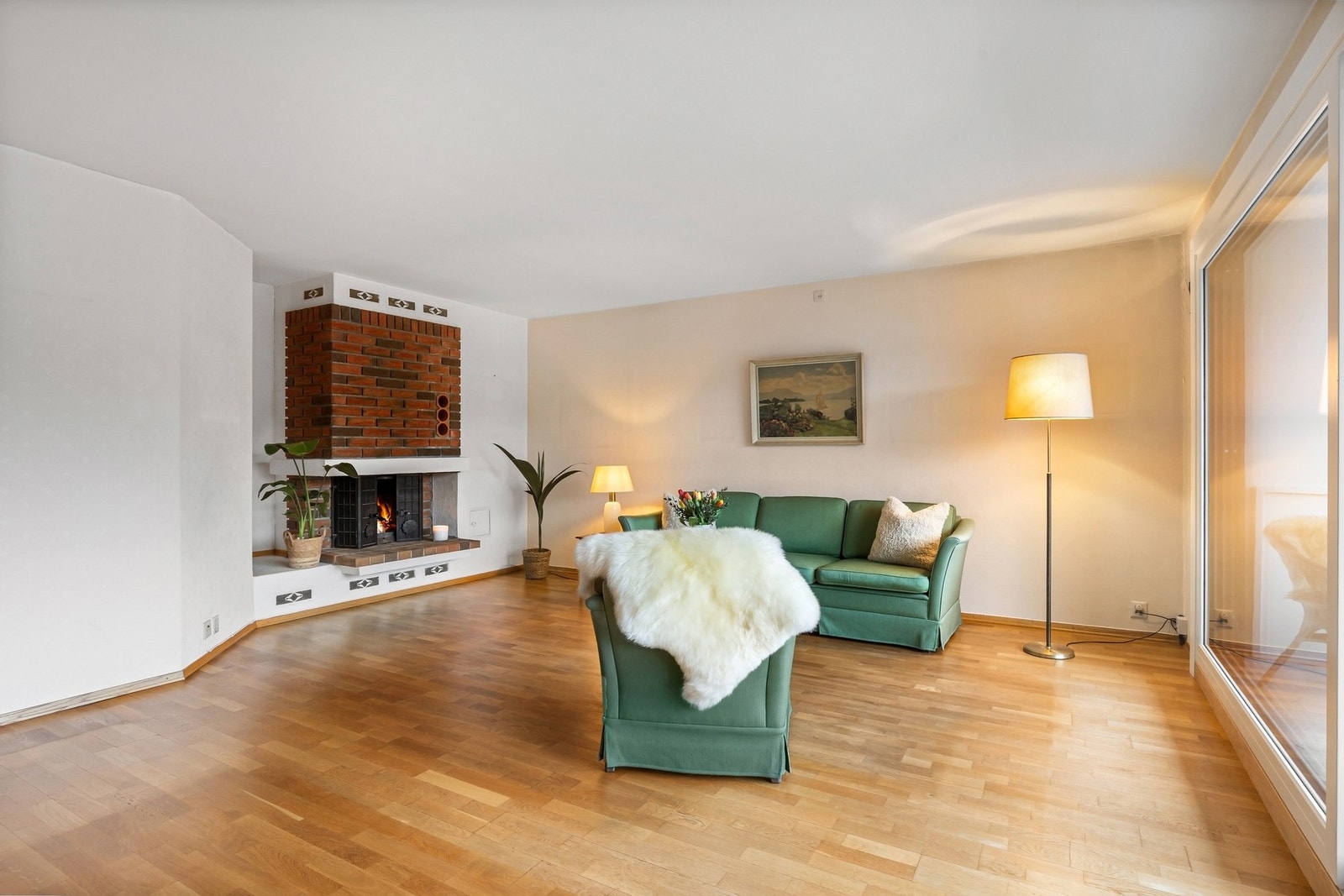 Peis i stuen for hygge og ekstra varme. Galleribilde