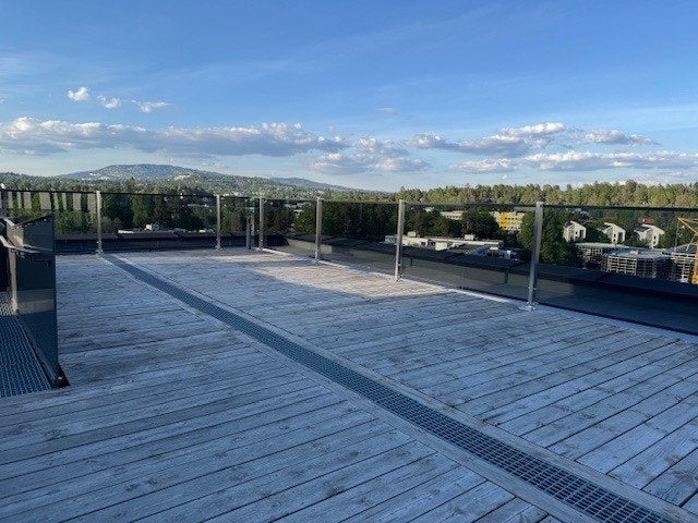 Utsikt fra takterrasse. Galleribilde