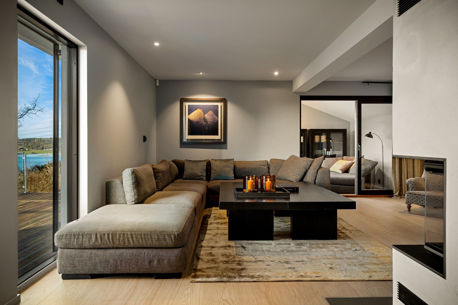 Lounge-avdeling i stuen med lukseriøs følelse. Galleribilde