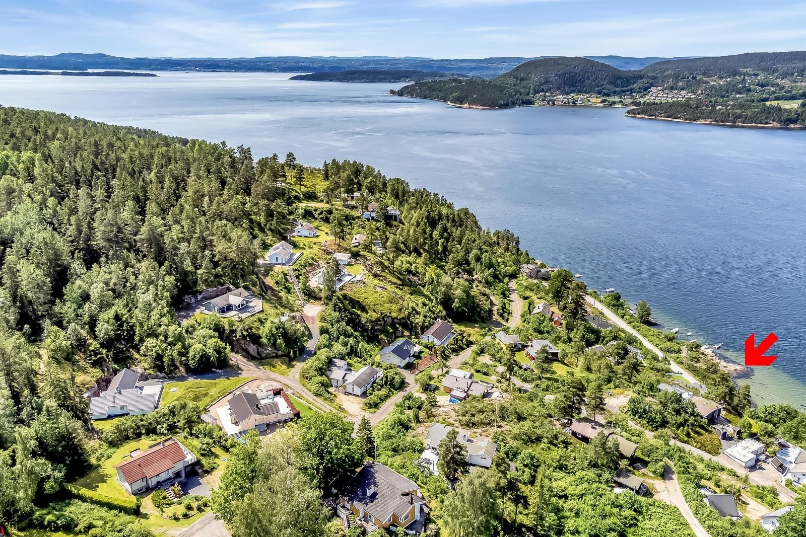 Fin badeplass for hytteeiere i velet. Galleribilde