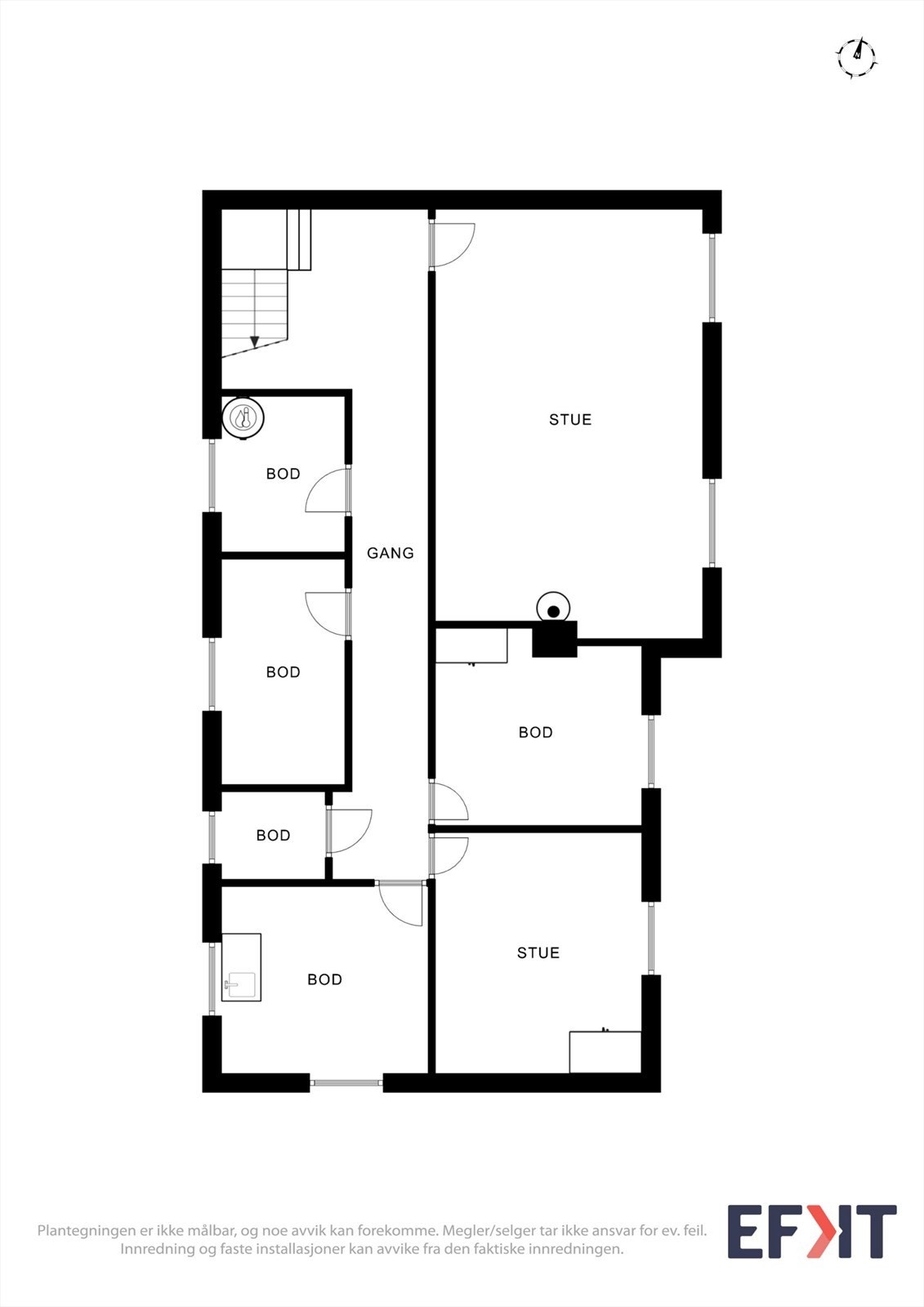 Plantegning kjeller Galleribilde