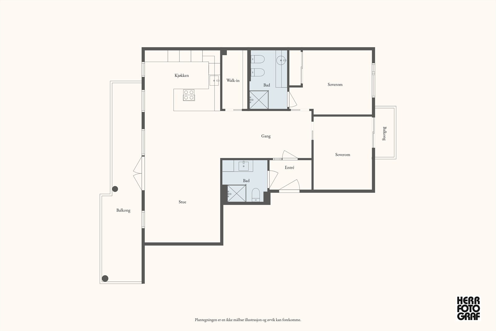 Plantegning Galleribilde