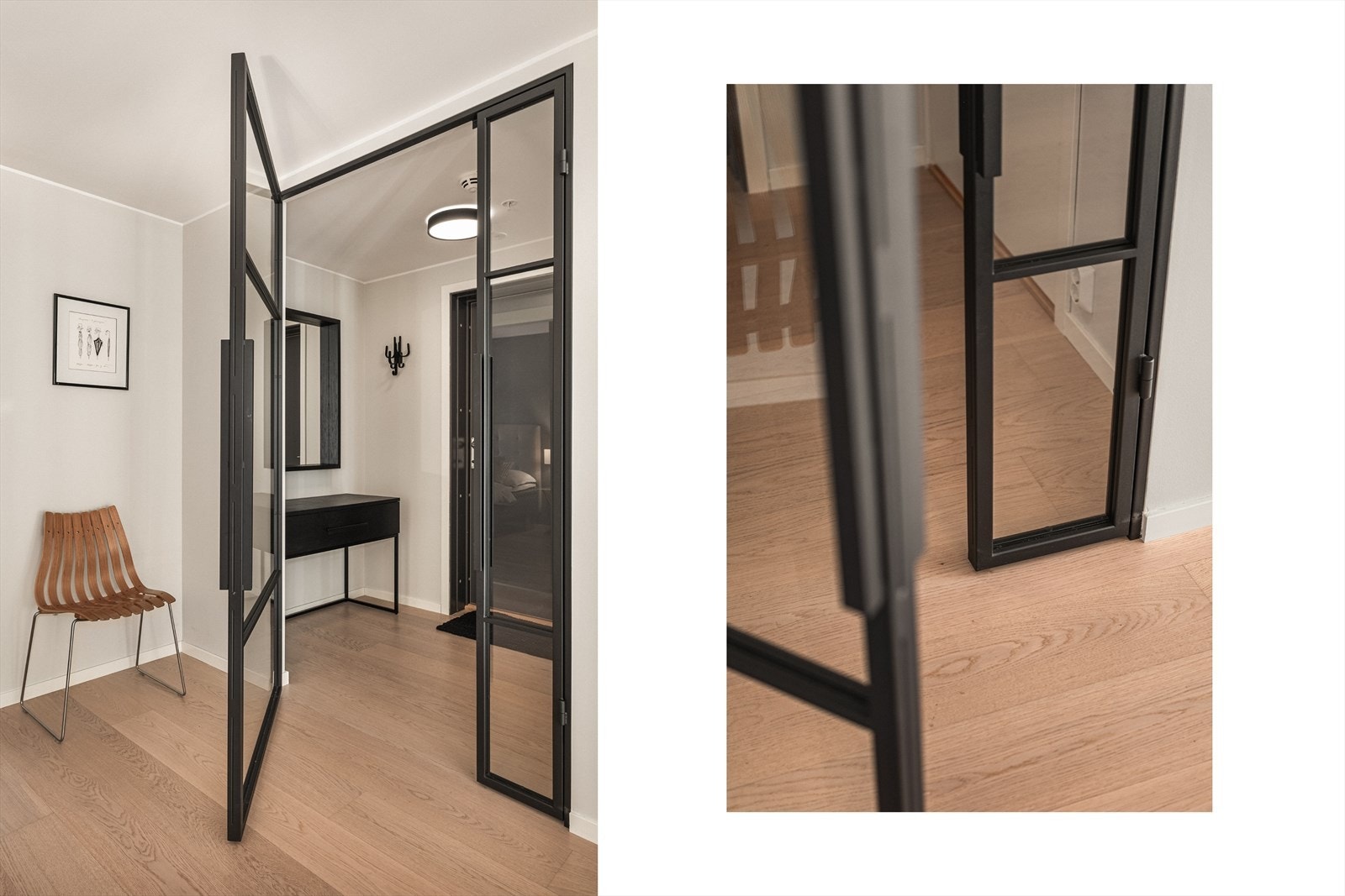 Vindfang og gang. Galleribilde