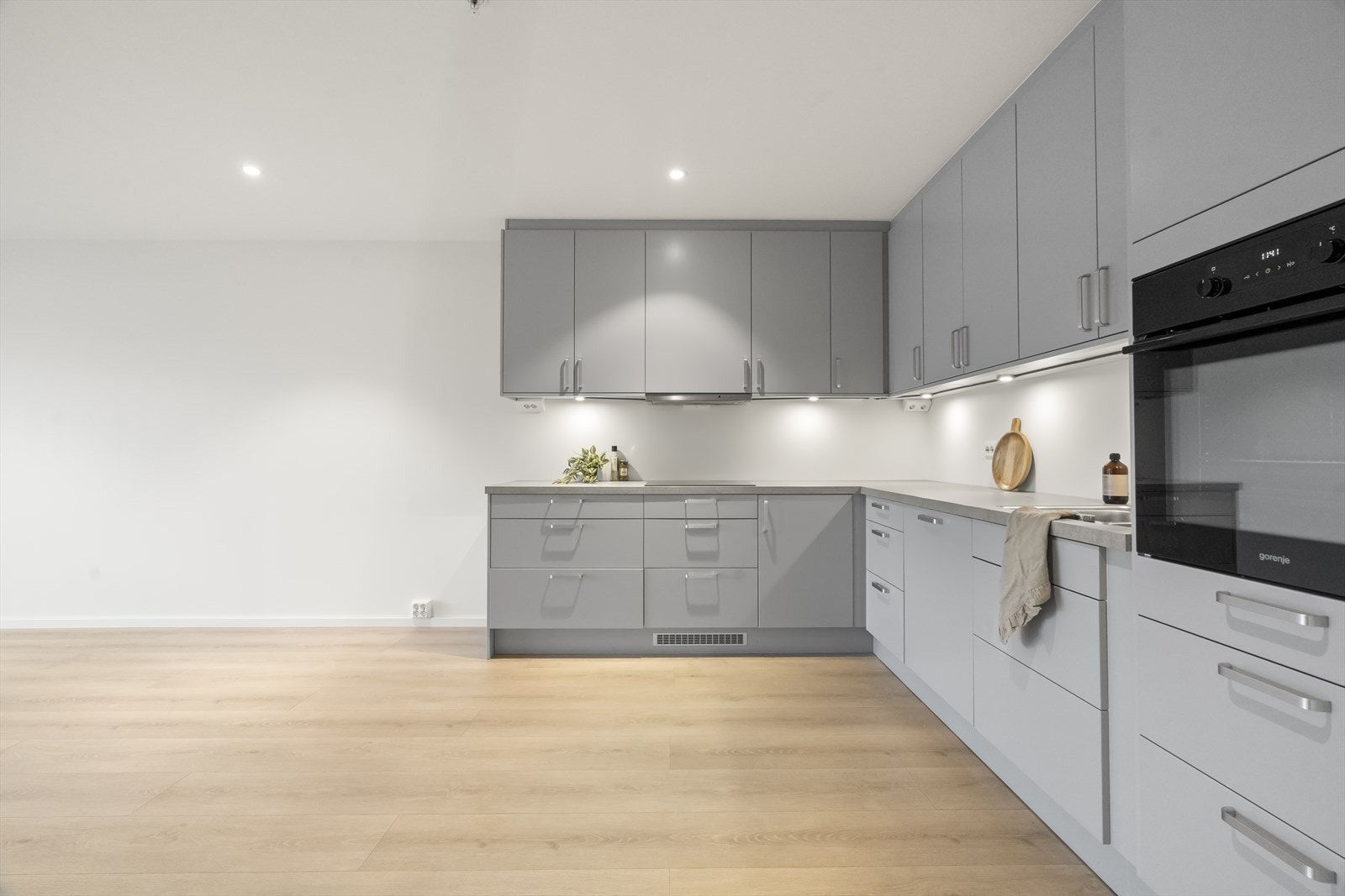 Her kan man fint montere ein kjøkkenøy om det er ønskeleg Galleribilde