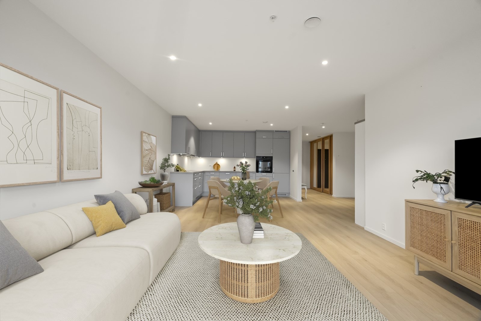 Illustrasjons bilete på kor flott du kan innrede leilegheita Galleribilde