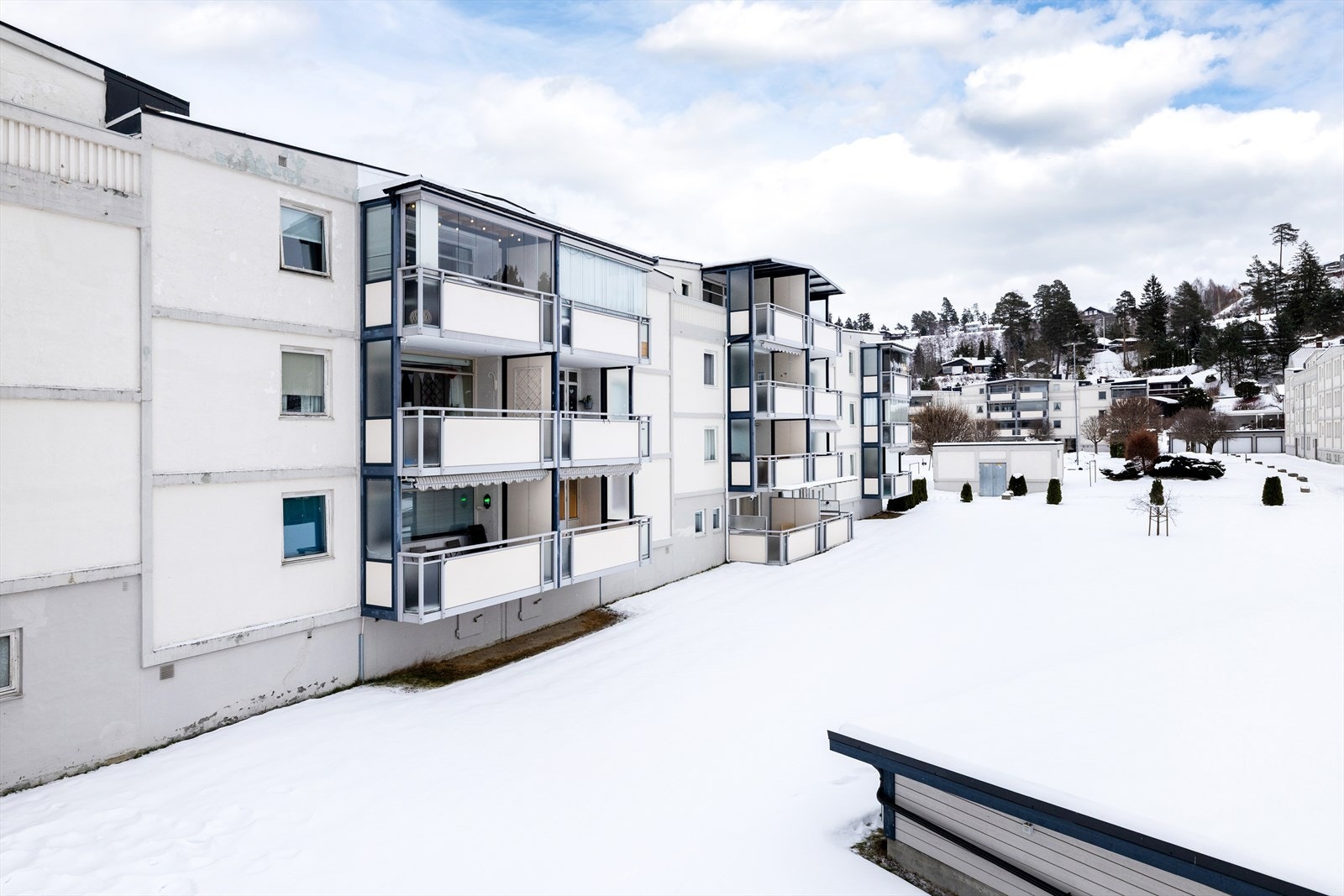 Nansenvegen 14 Borettslag er veldrevet, med rørfornying av felles avløpsrør utført i 2021. Galleribilde