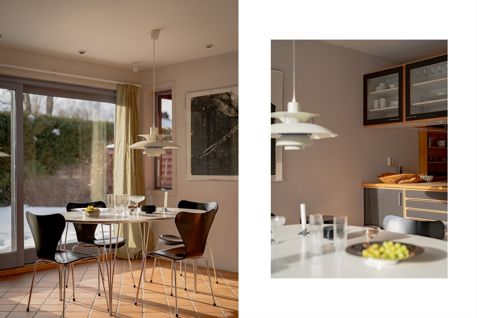 Stort kjøkken med spisestue Galleribilde