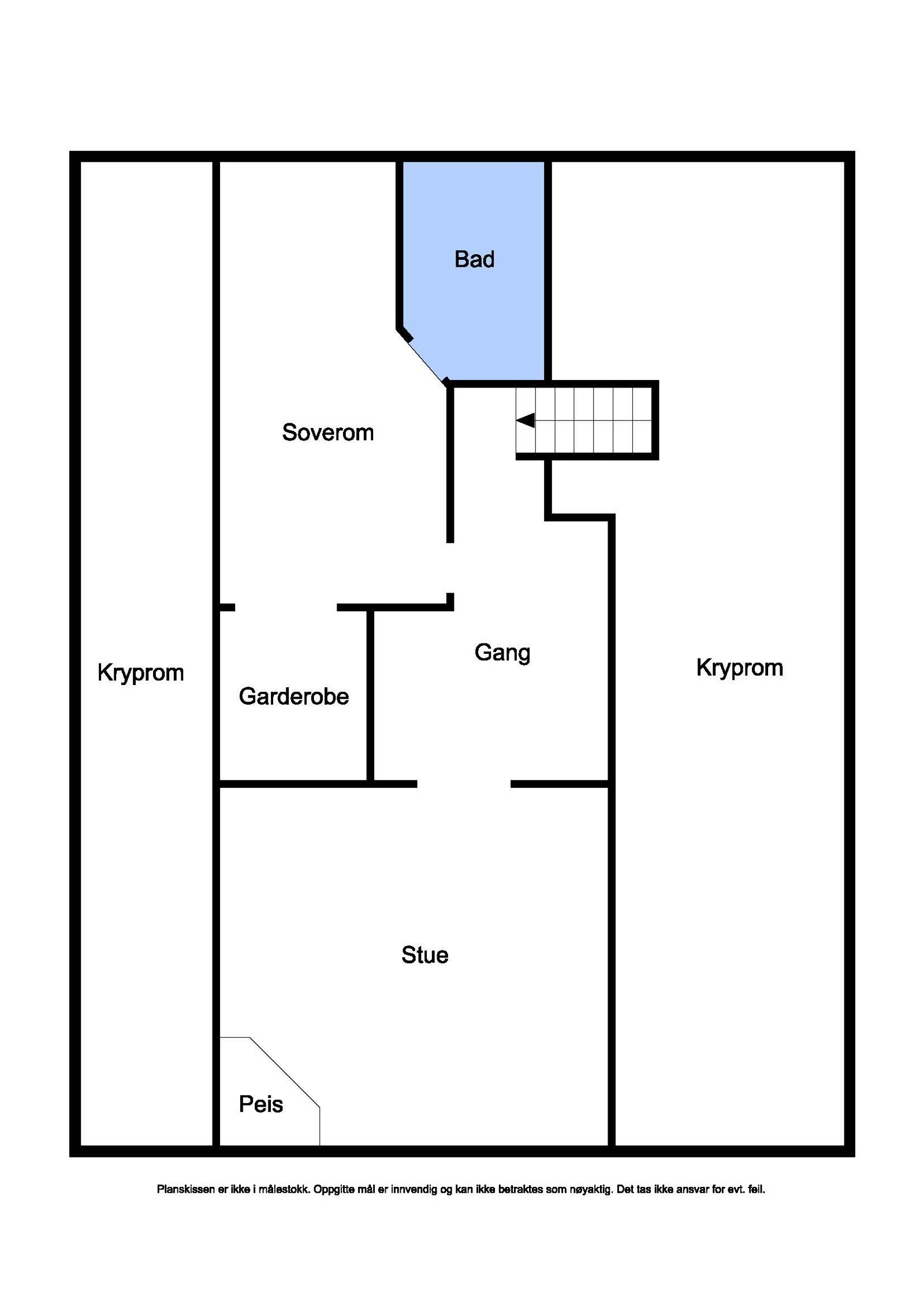 Plantegning andre etasje Galleribilde