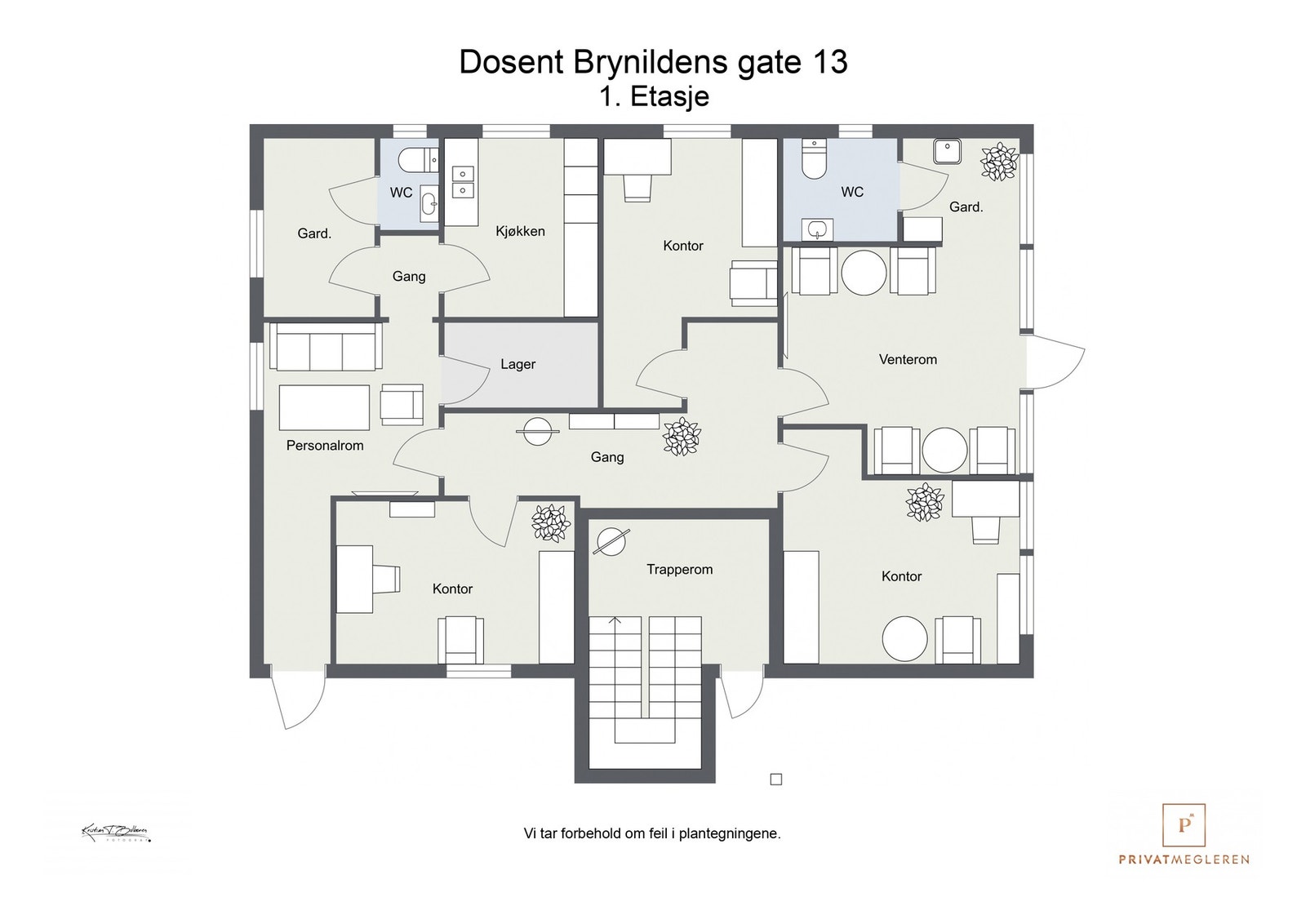 Plantegning seksjon 1 - 1. etasje Galleribilde