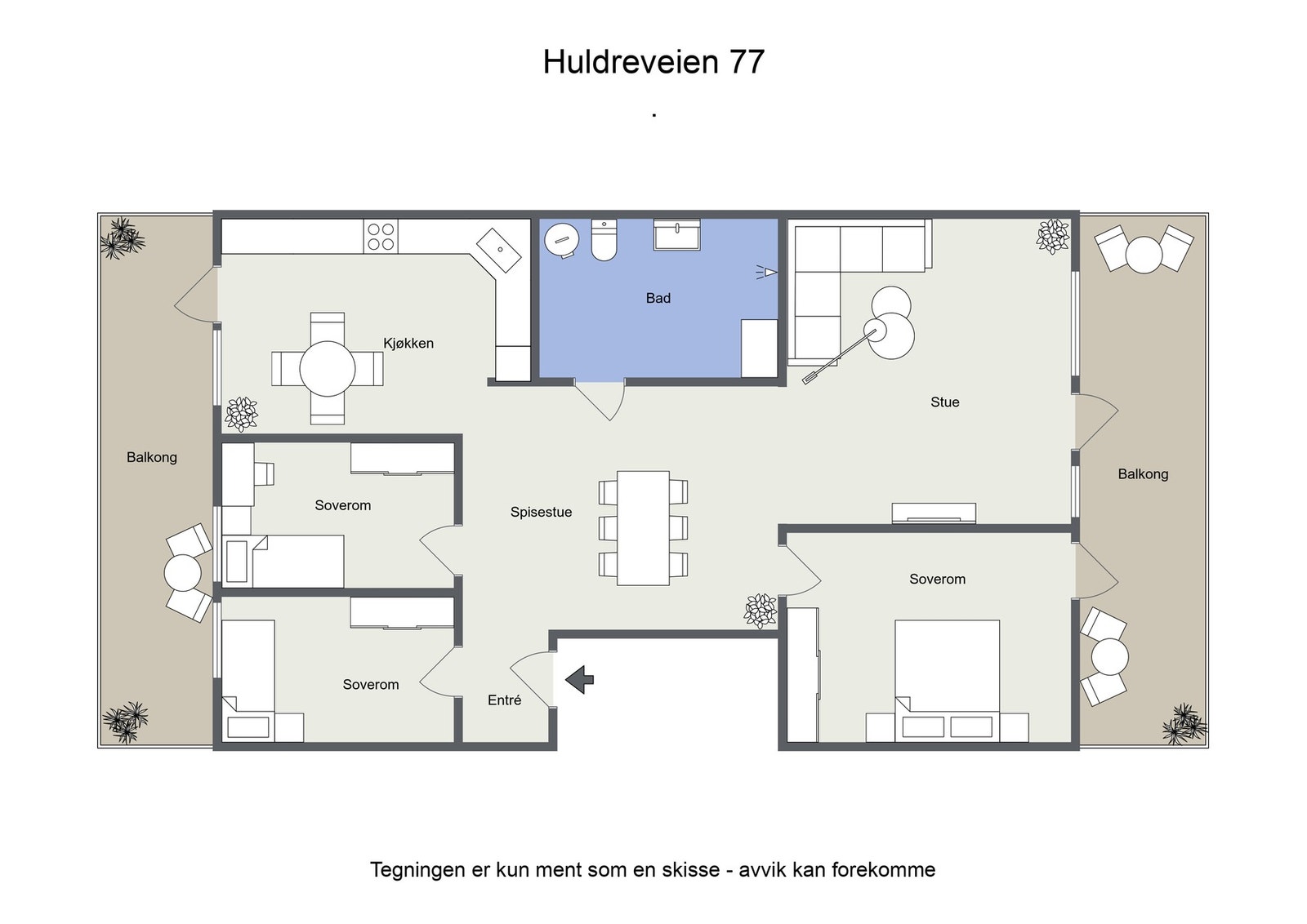 Plantegning. Galleribilde