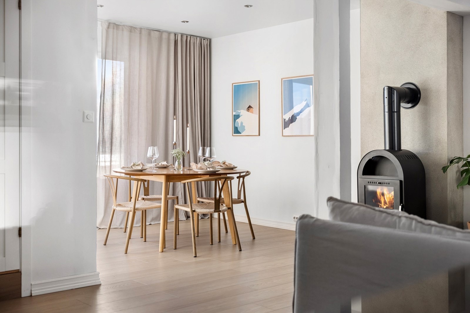 Det er også kjekt å vite man har godt med plass til spisebord - Galleribilde