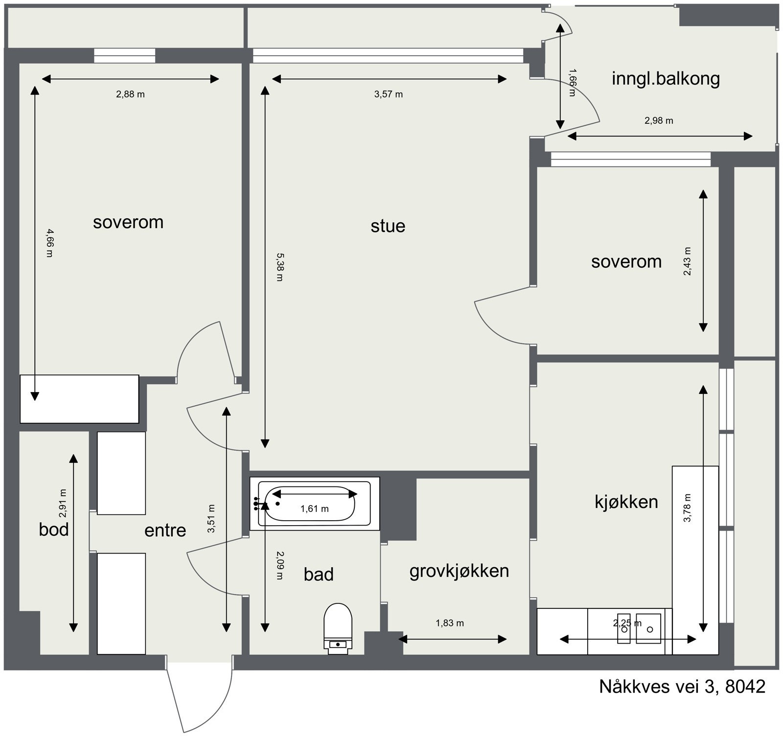 Plantegning Galleribilde