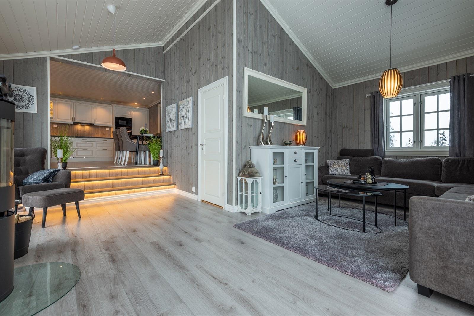 Videre inn finner du den lune og hyggelige stuen. Galleribilde