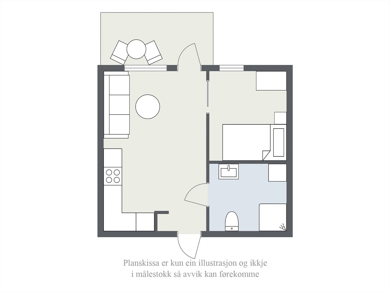 Planteikning Galleribilde