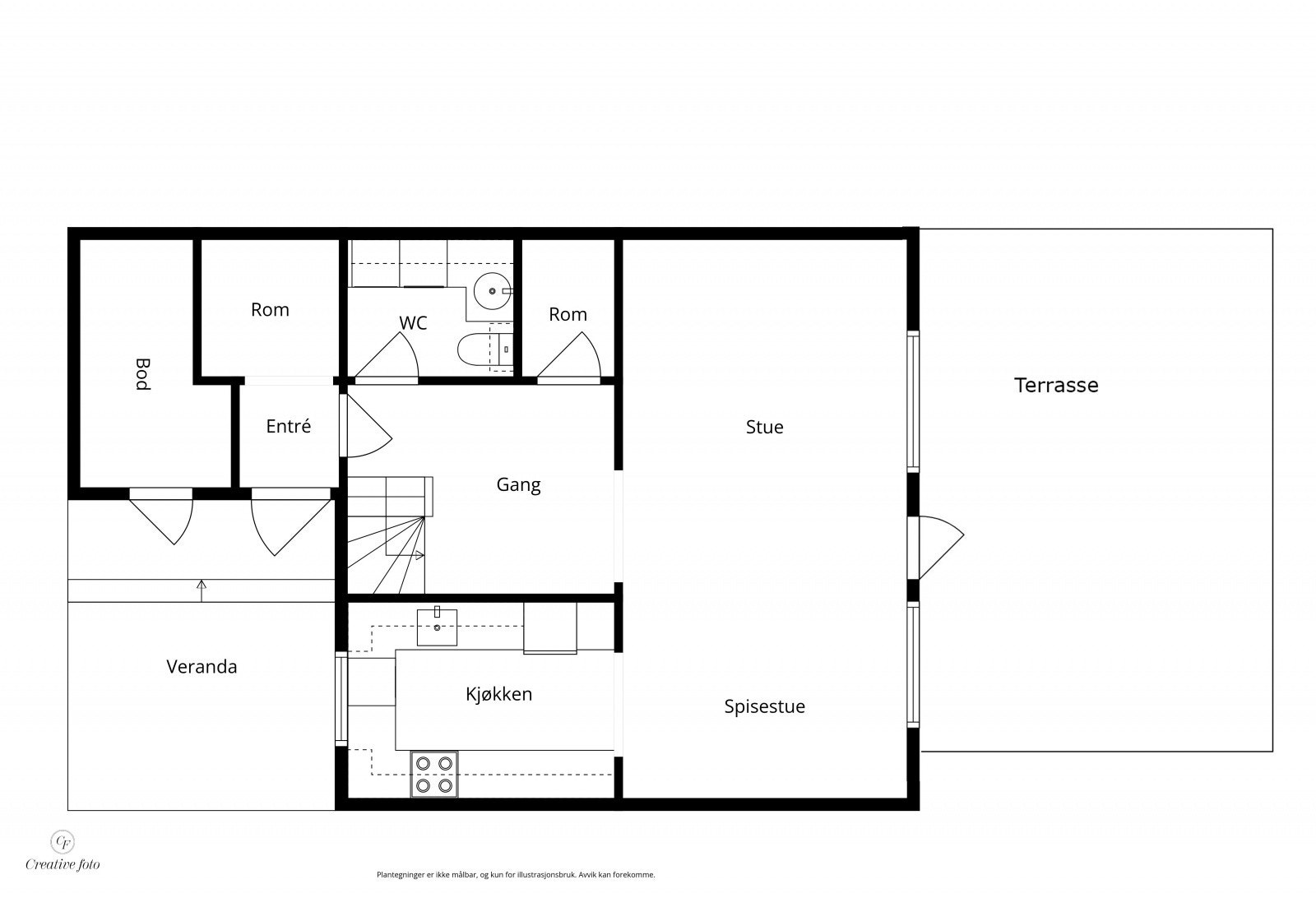 Plantegning 1.etasje. Galleribilde