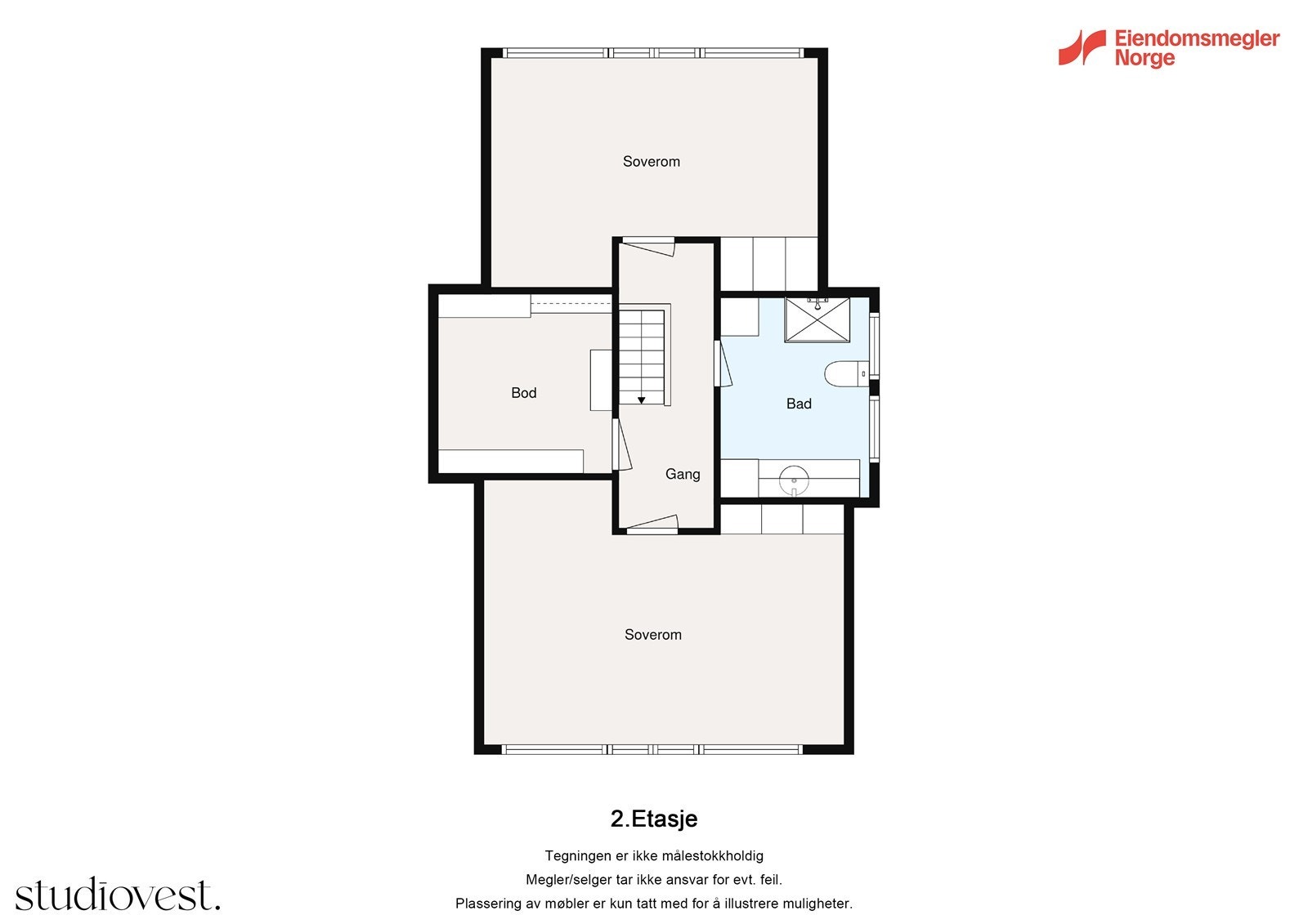 Plantegning 2. etasje. Galleribilde
