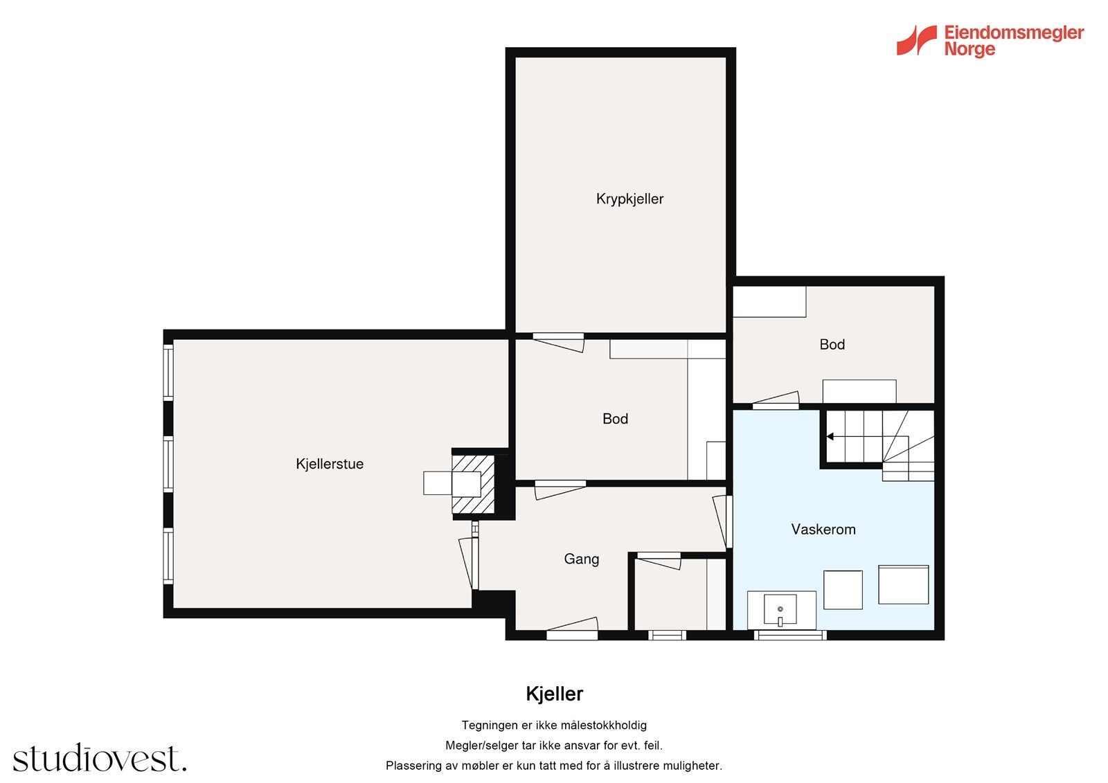 Plantegning kjeller Galleribilde