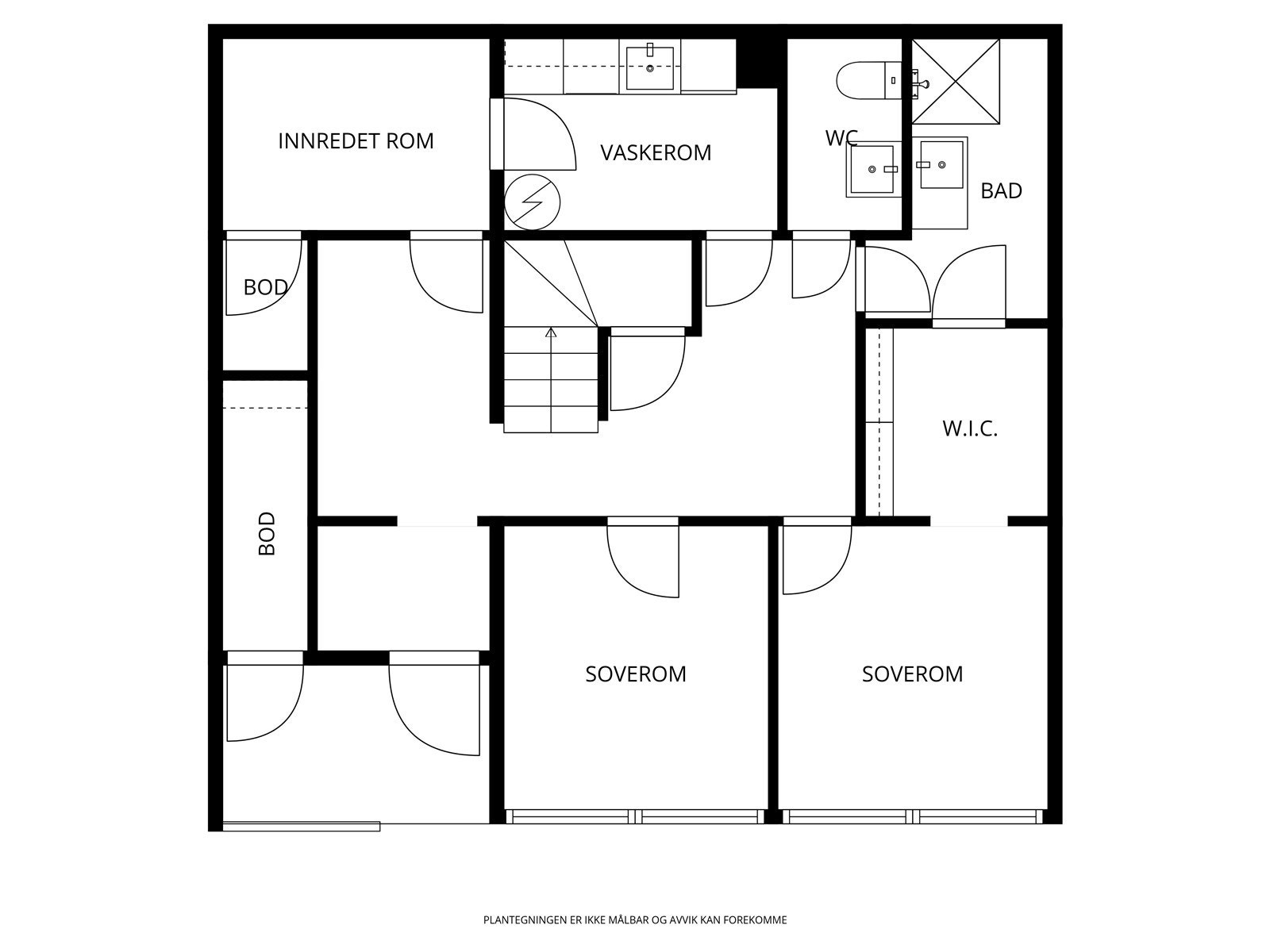 Plantegning 1.etg. Galleribilde