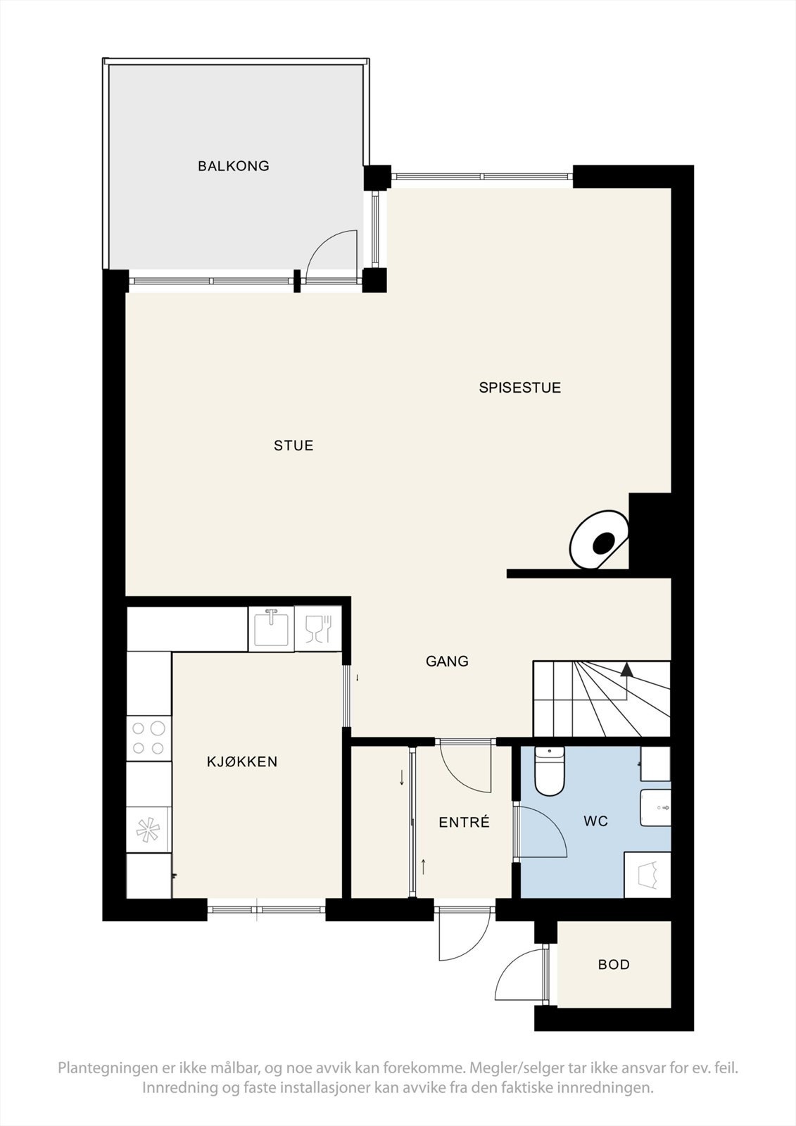 Plantegning 1 . etasje Galleribilde