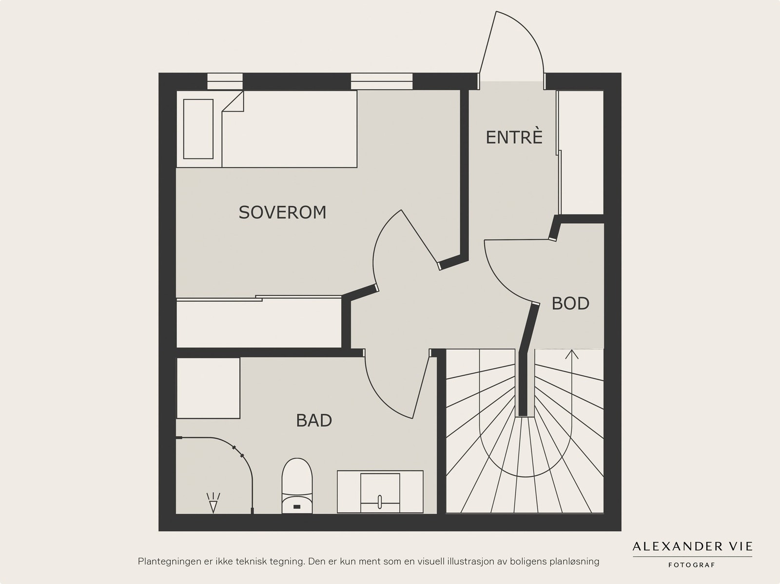 Planskisse 1. etasje Galleribilde